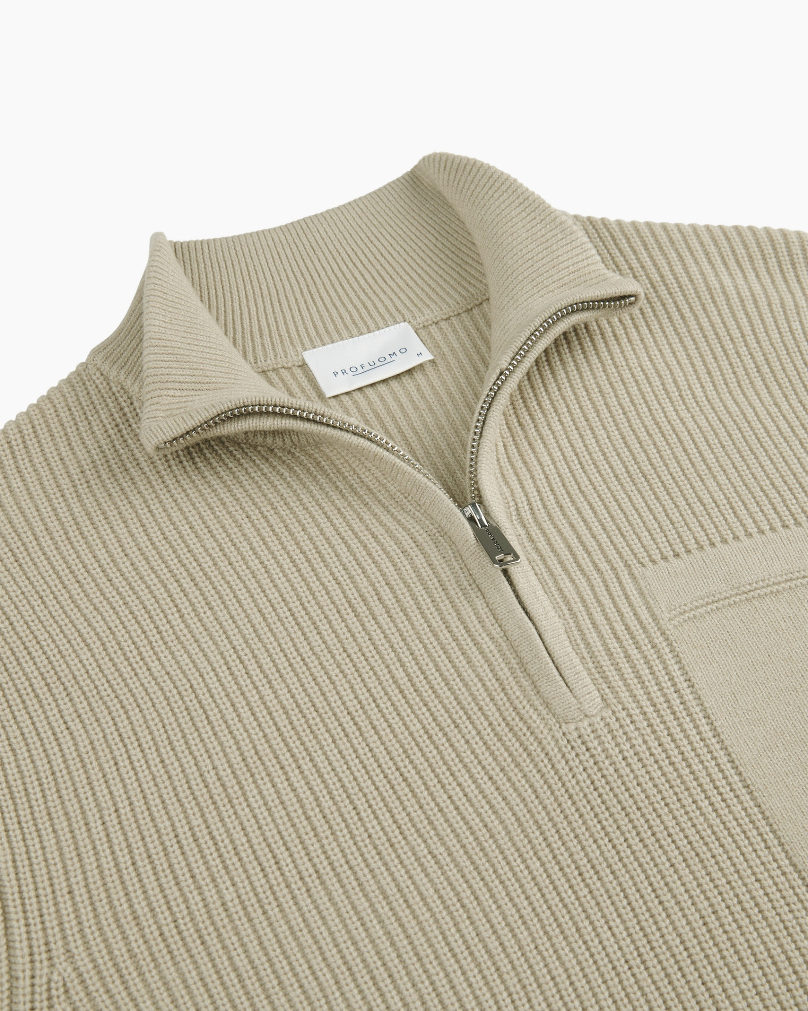 Trui Half Zip Off White