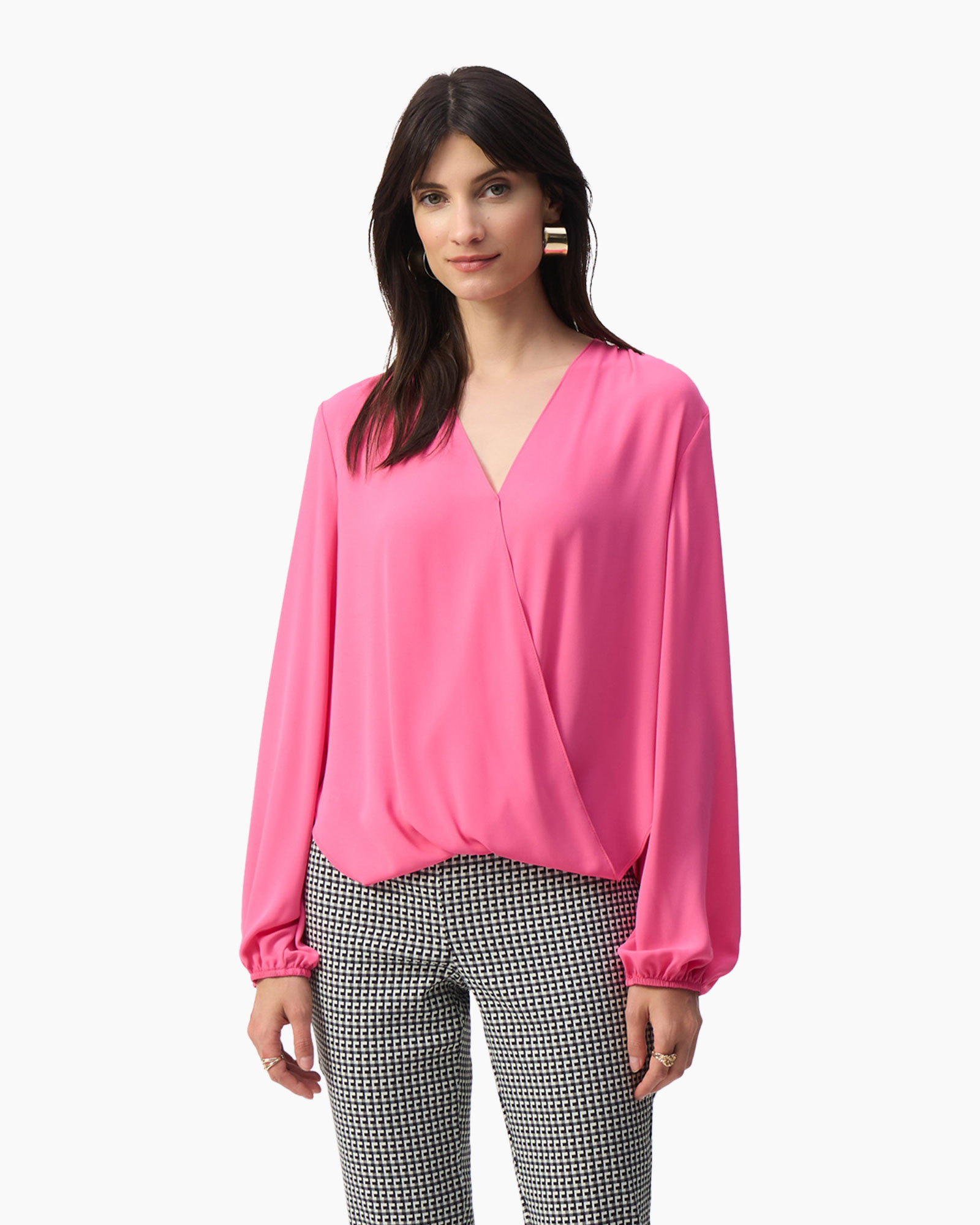 Blouse Crossed Roze