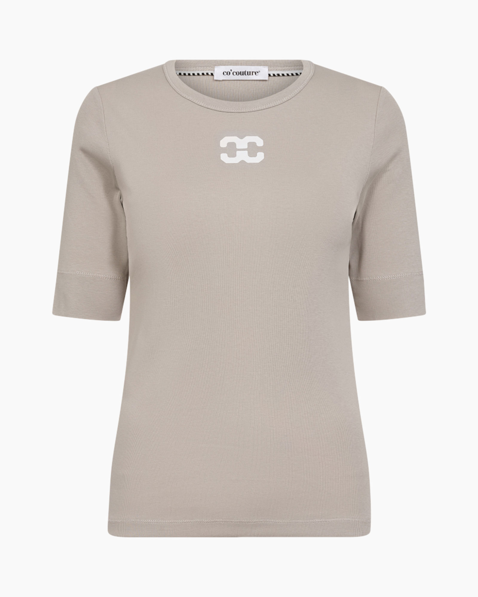 T-shirt Korte Mouw Granny Logo Taupe