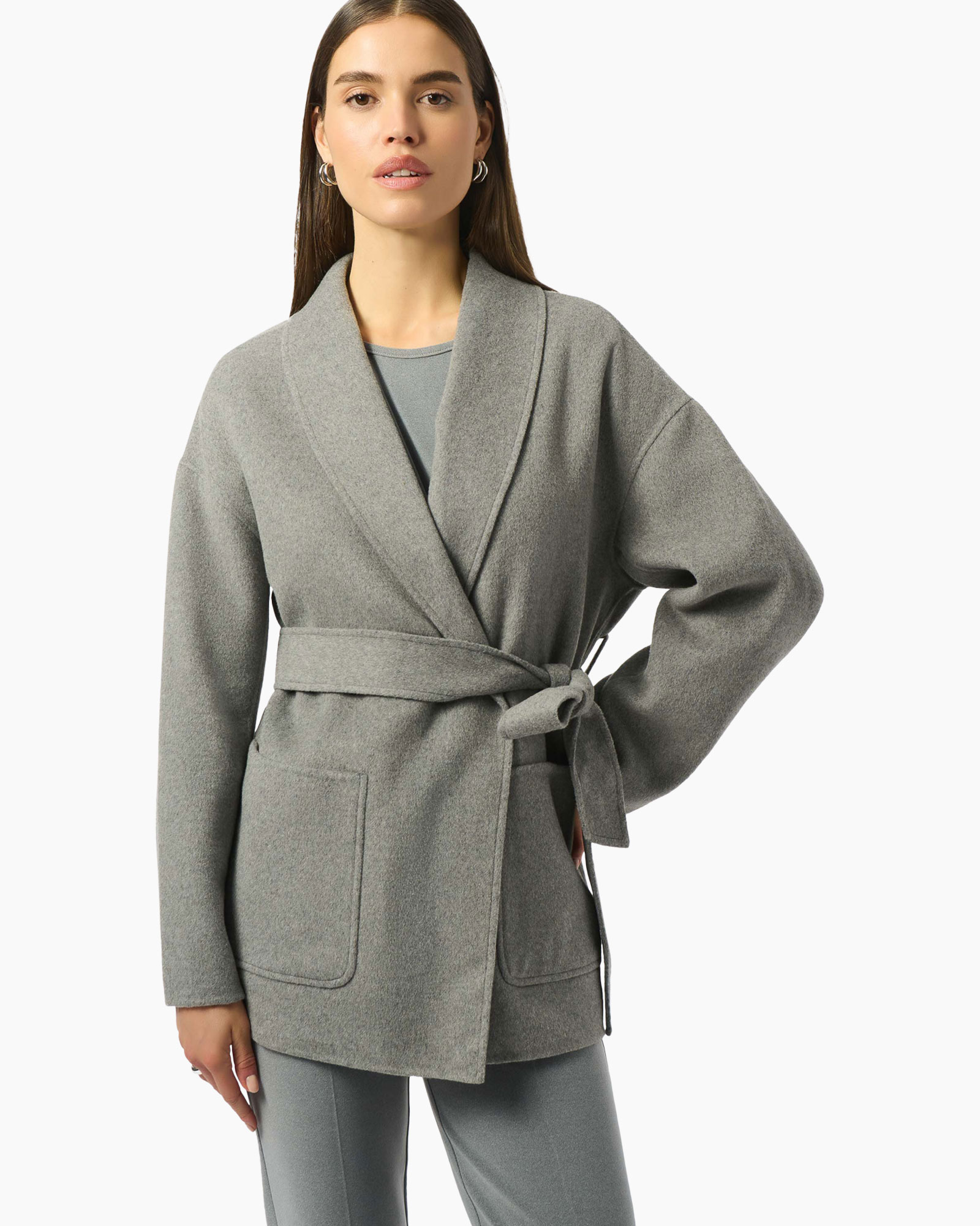 Vest Lds Coat Licht Grijs