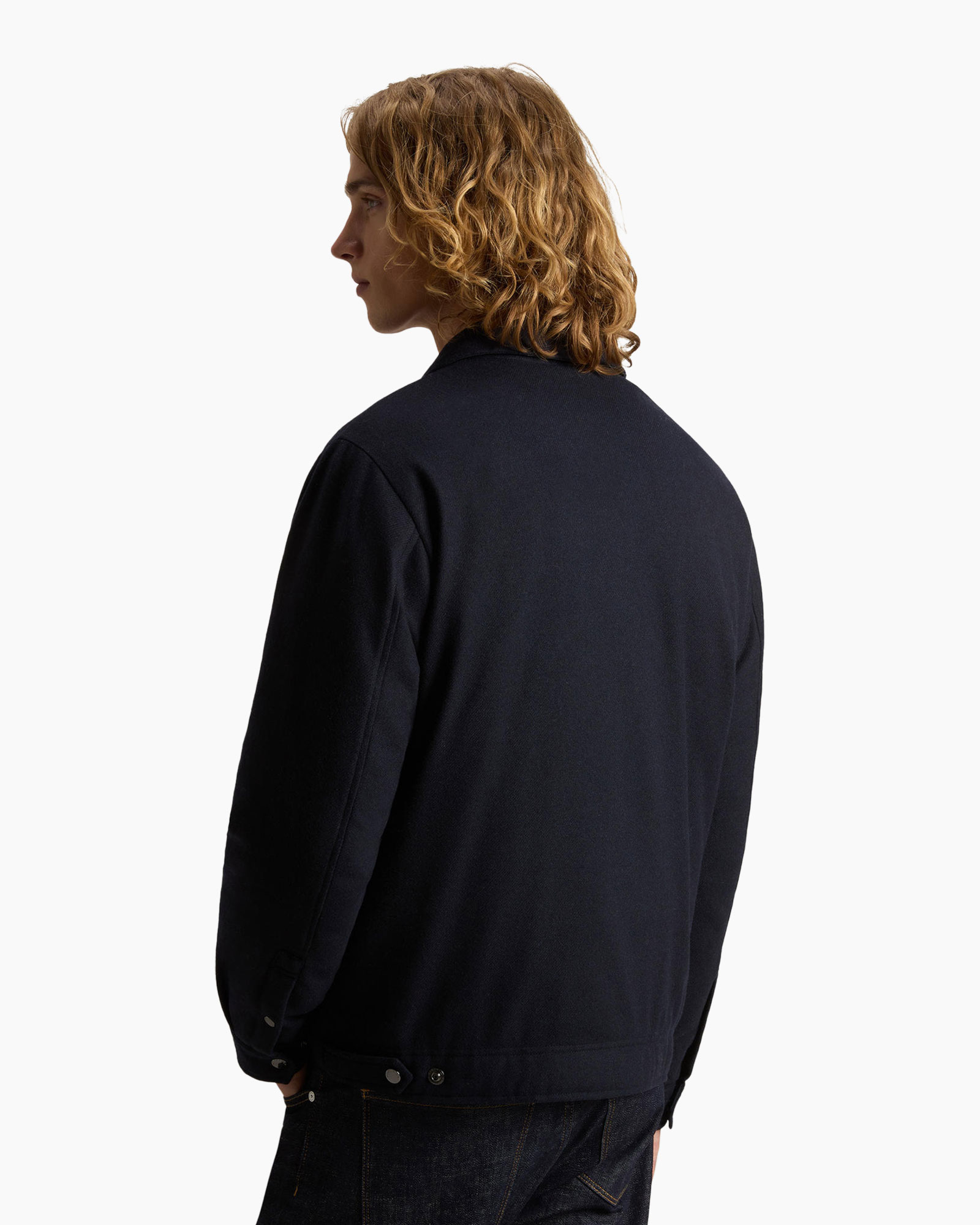 Jack Wool Keating Shirt Blauw