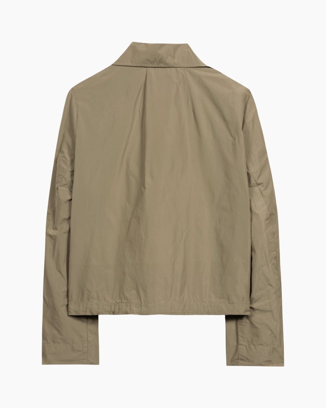 jasjak, beige, windbreaker, lange mouwen, kraag