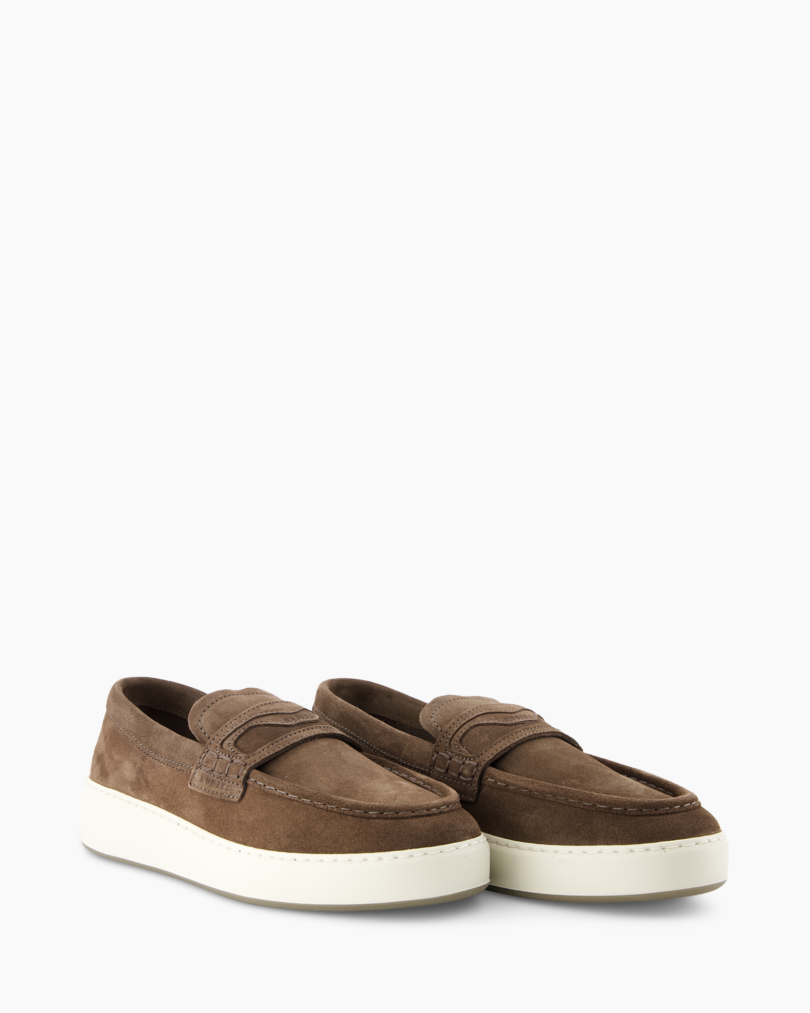 loafers, brown, suede, slip-on, crepe sole