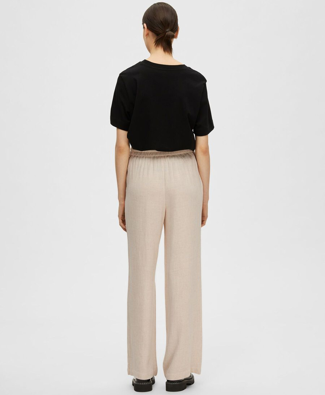 Selected Femme Broek Viva-gulia Zand