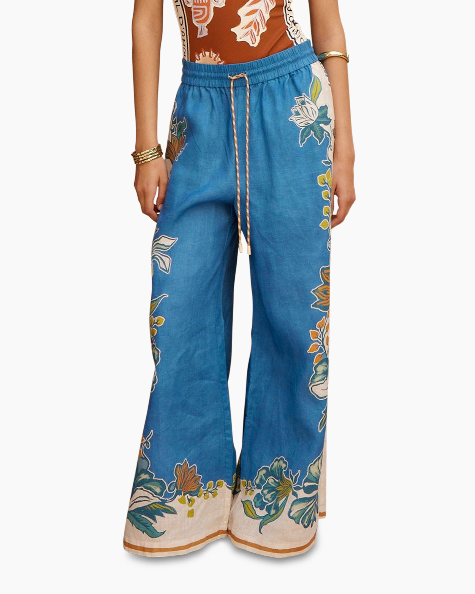 Pantalon Luda midden blauw