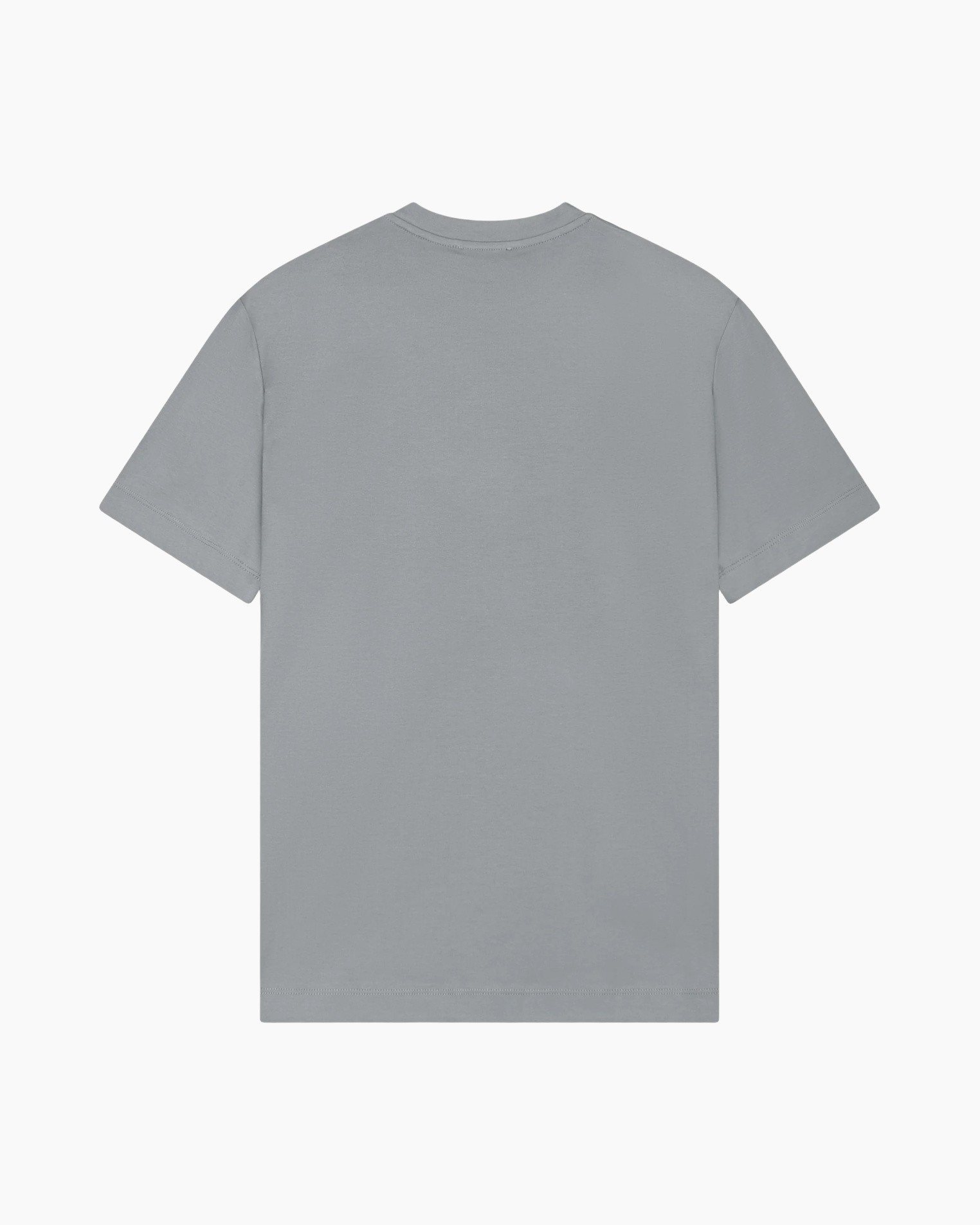 t-shirt, eenvoudig, korte mouw, rond hals, grijs