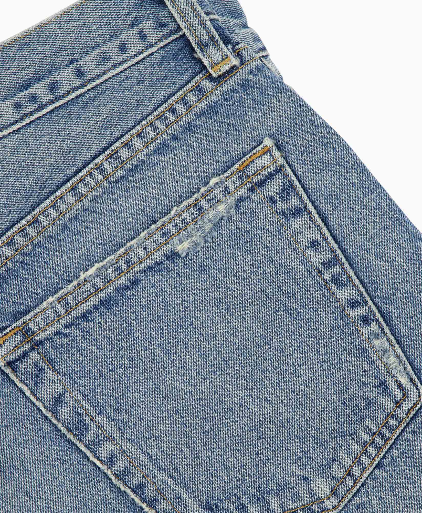 Agolde Short Parker Long Short Blauw