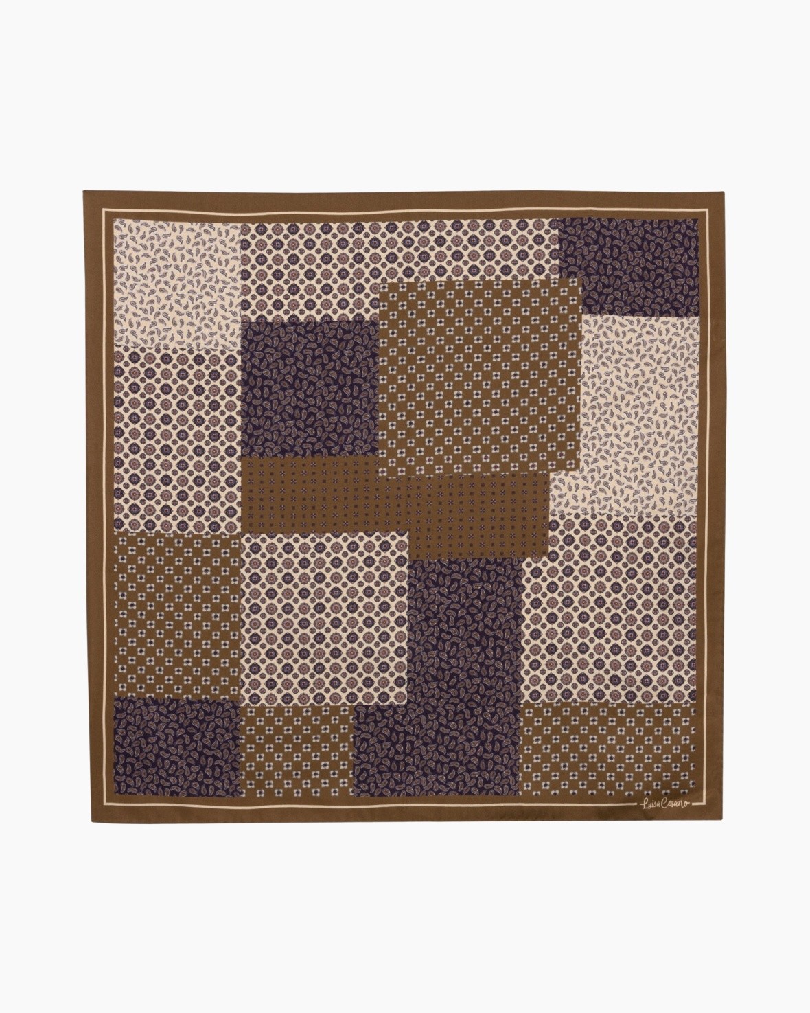 patchwork, quilt, stof, bruin, patroon