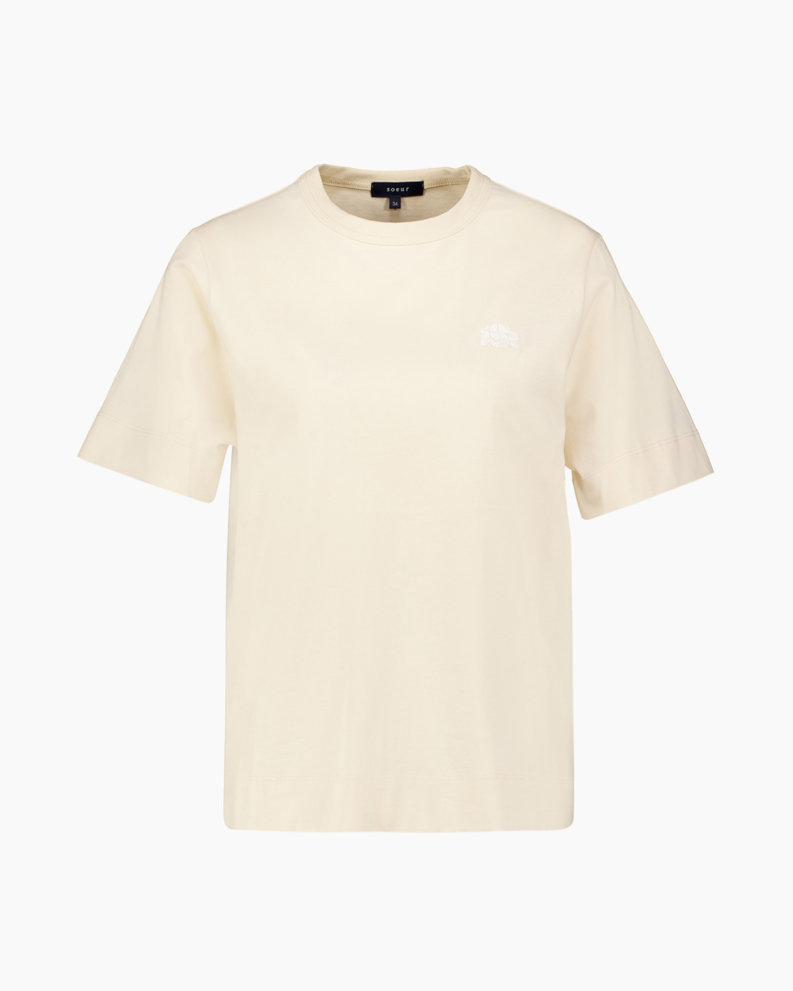 T-shirt Korte Mouw Eileen Beige