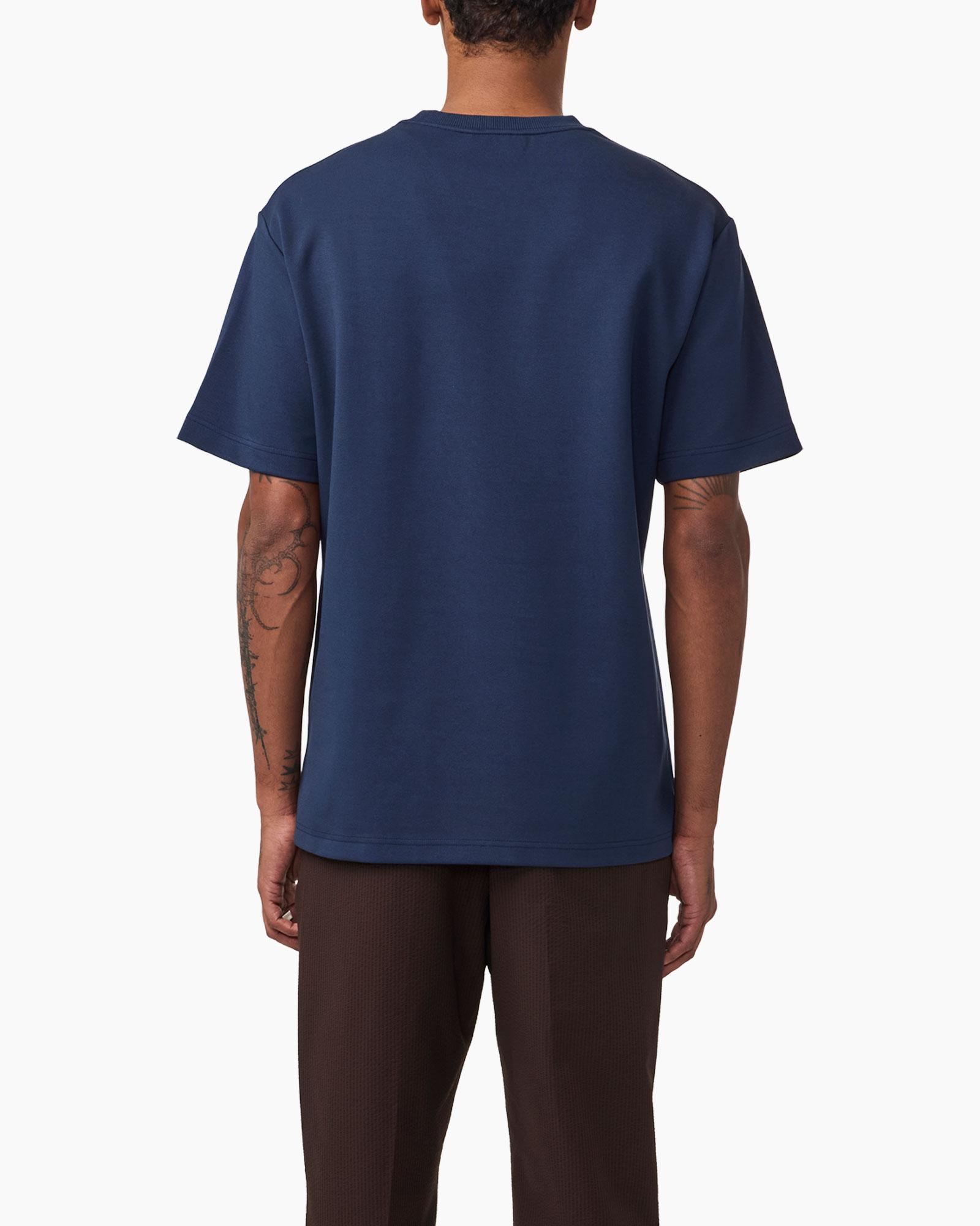 T-shirt Korte Mouw Nat Logo Tee 3457 Donker Blauw