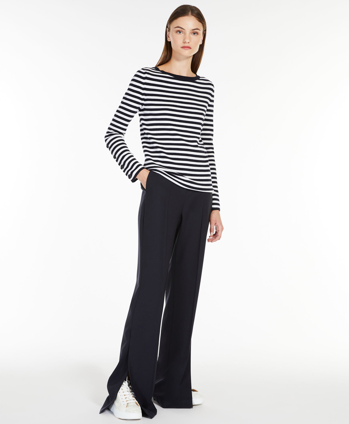 Maxmara Pullover Ninfa Blauw dessin