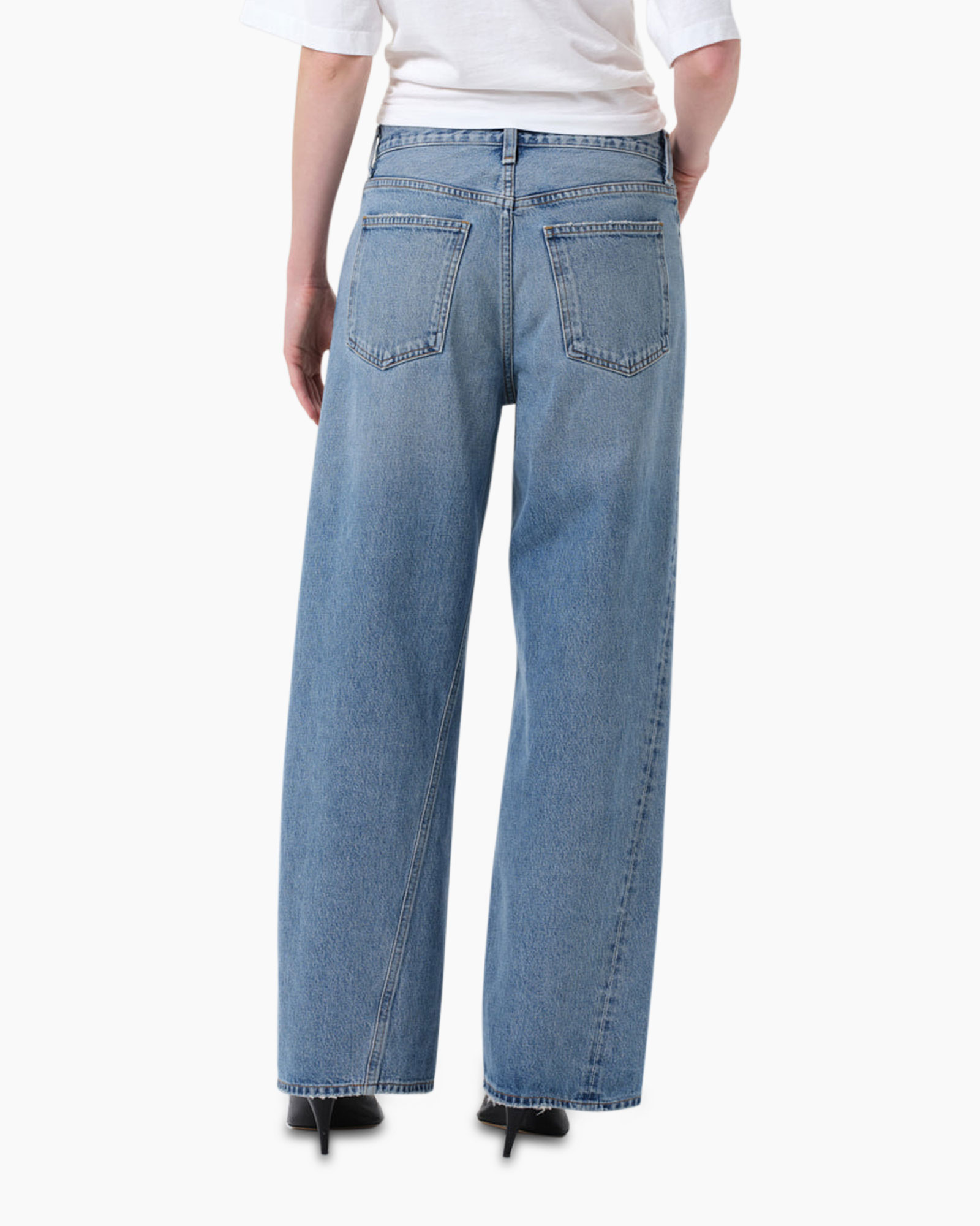 Jeans Twist Low Slung Baggy Blauw