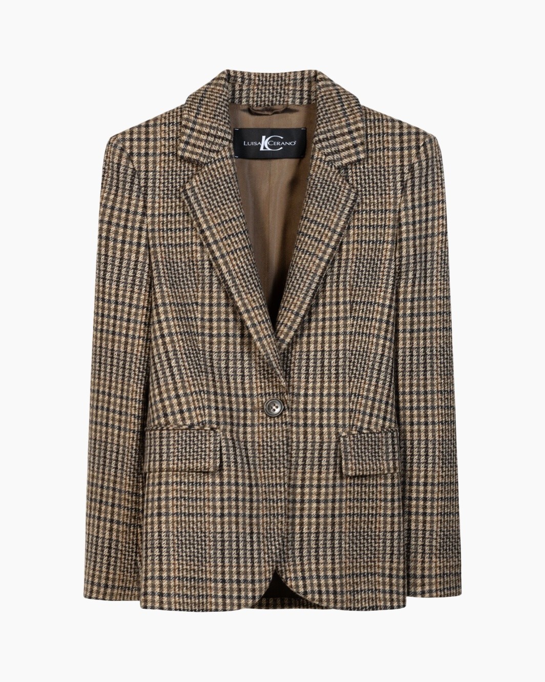 blazer, hondstooth, ruitjes, enkelbrede, zakken
