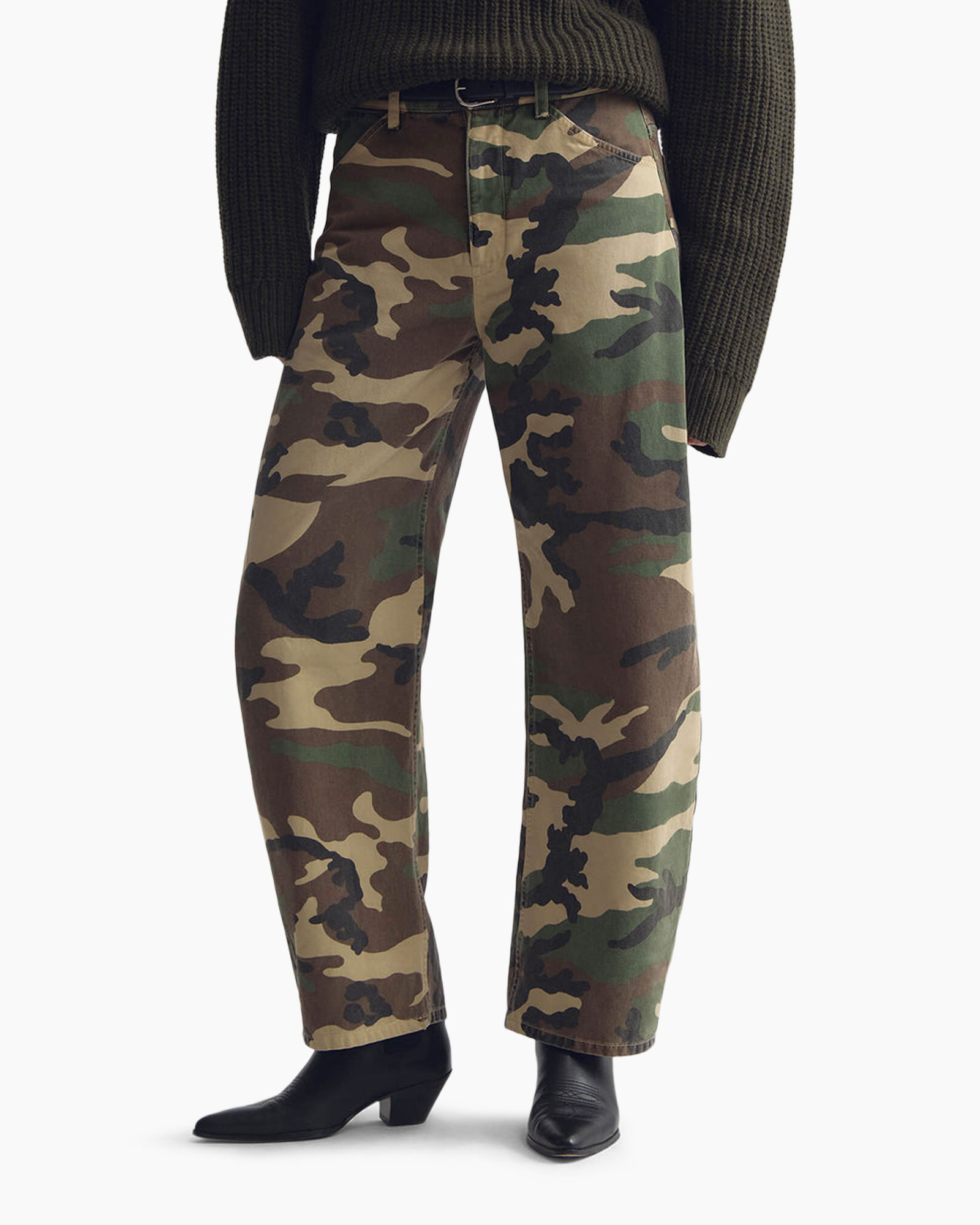 broek camouflage, katoenen camouflage,  militaire broek, spijkerbroek camo, losvallende broek camo