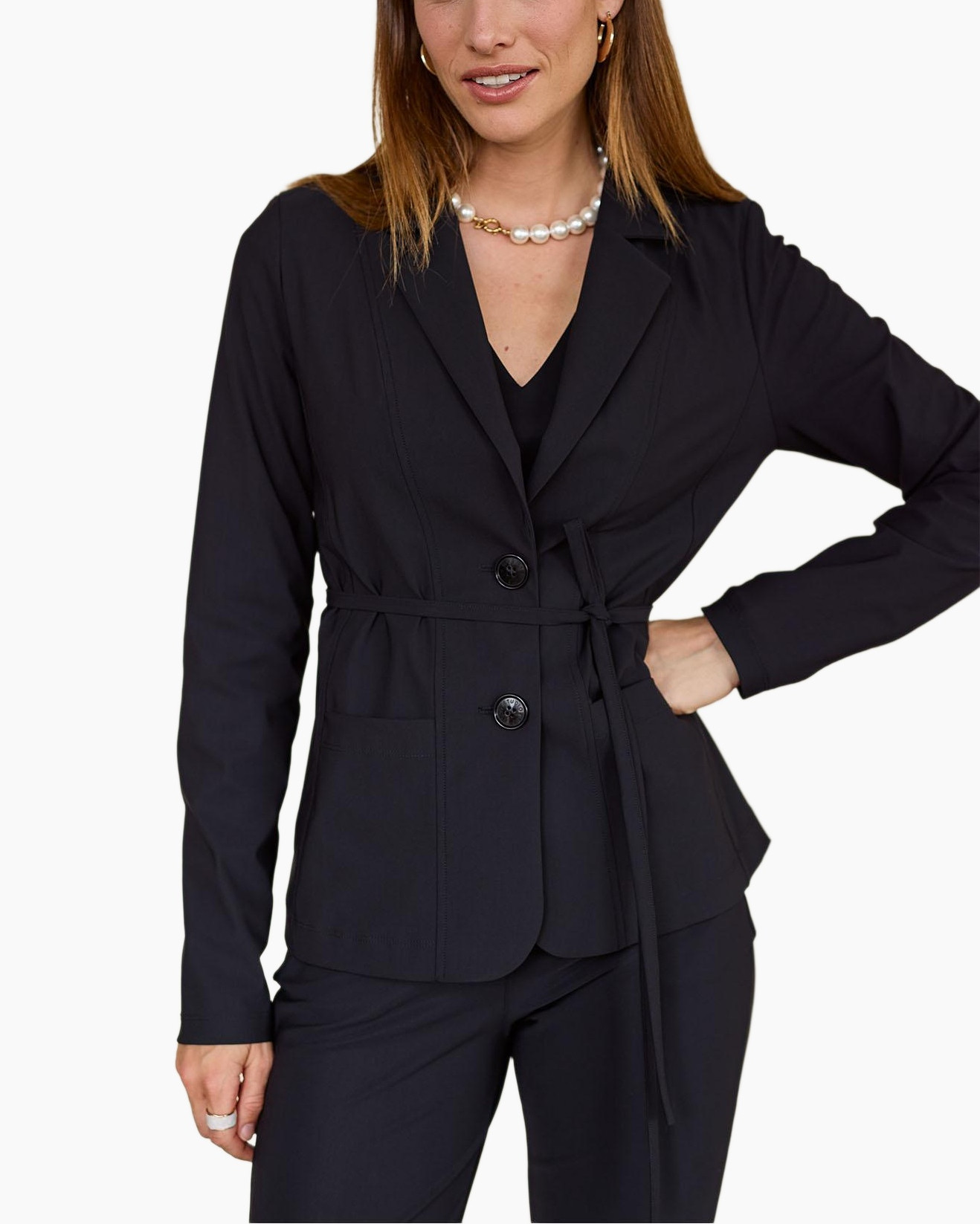 Blazer Clean Licht Grijs