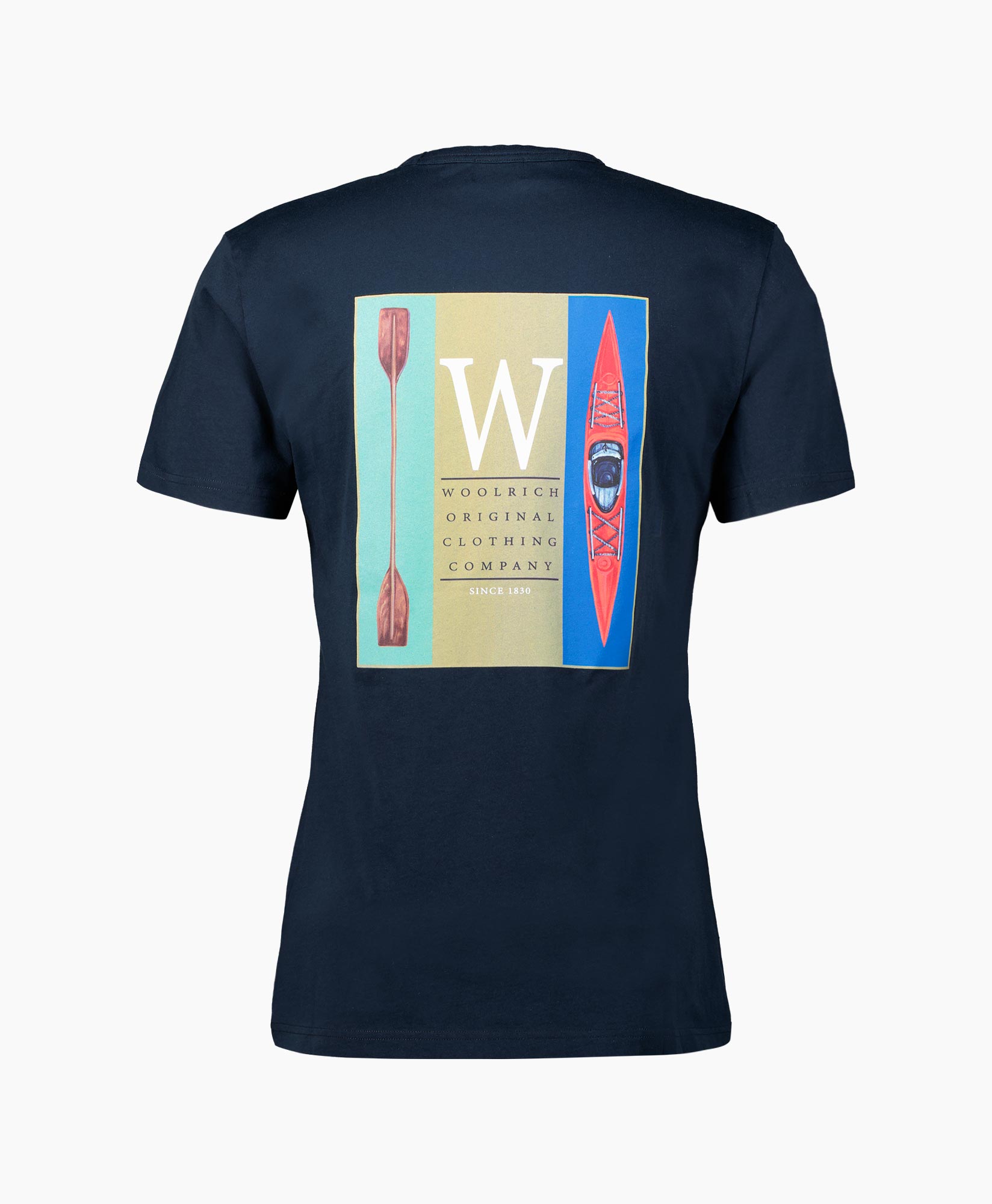Woolrich  T-shirt Korte Mouw Lakeside Donker Blauw