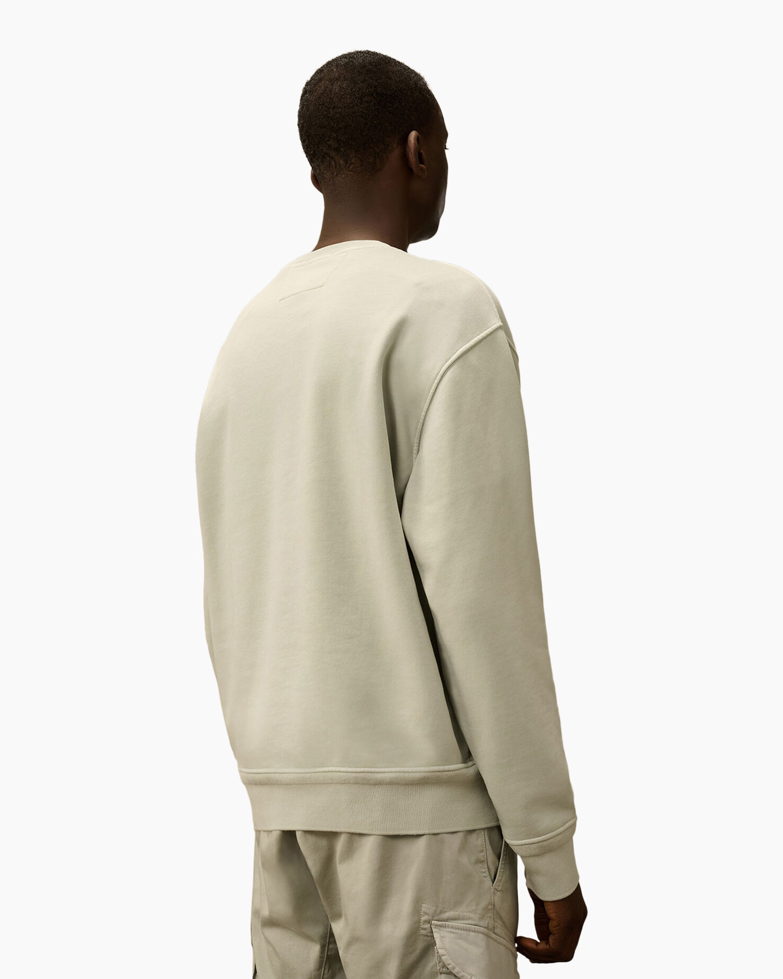 Sweater Resist Dyed Crewneck Licht Grijs
