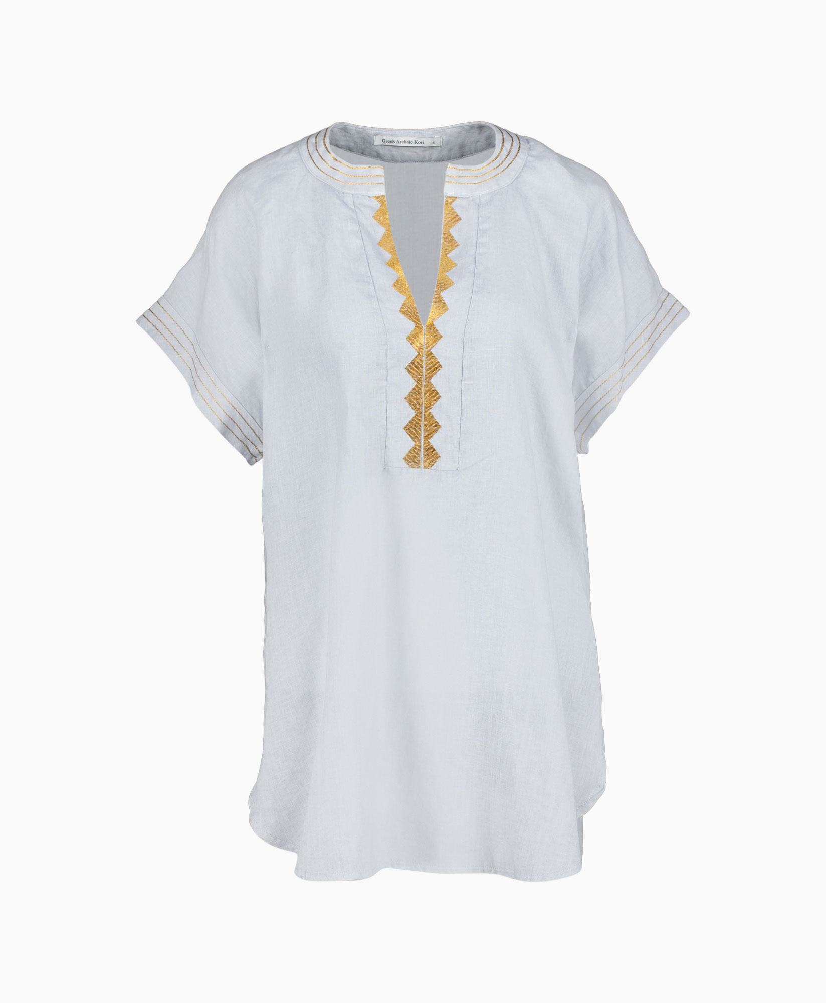 Greek Archaic Kori Blouse 240125 Grijs