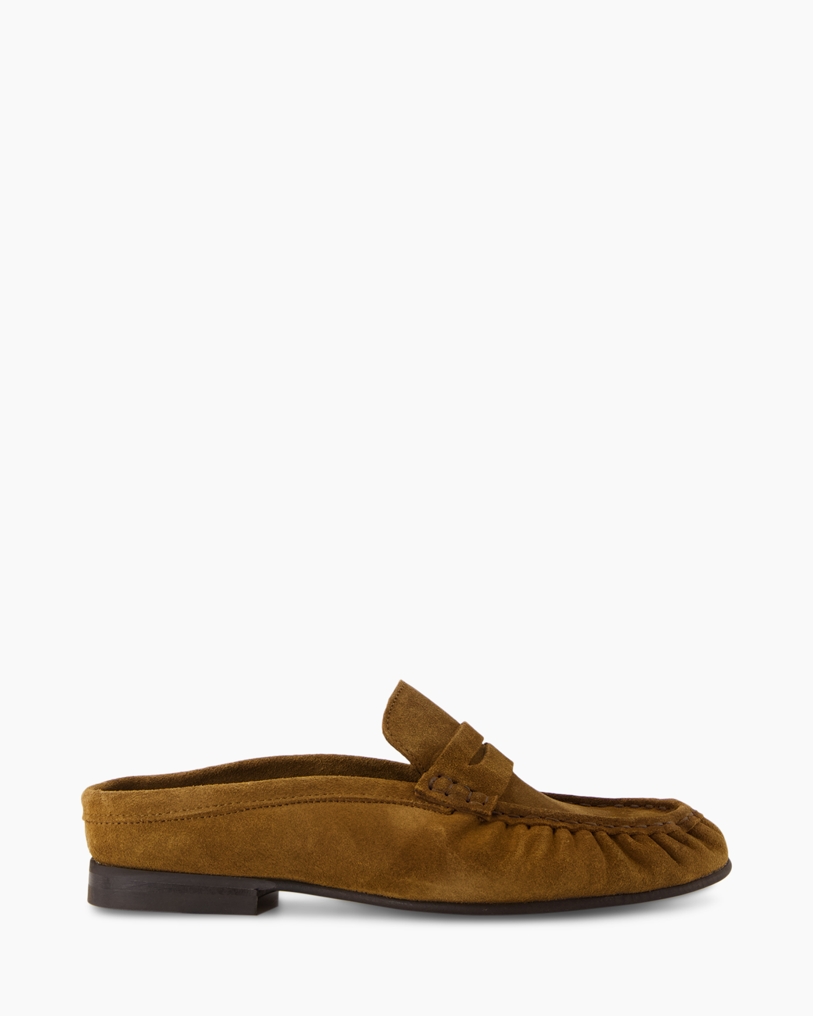 lowa, mocassin, suede, bruin, slip-on