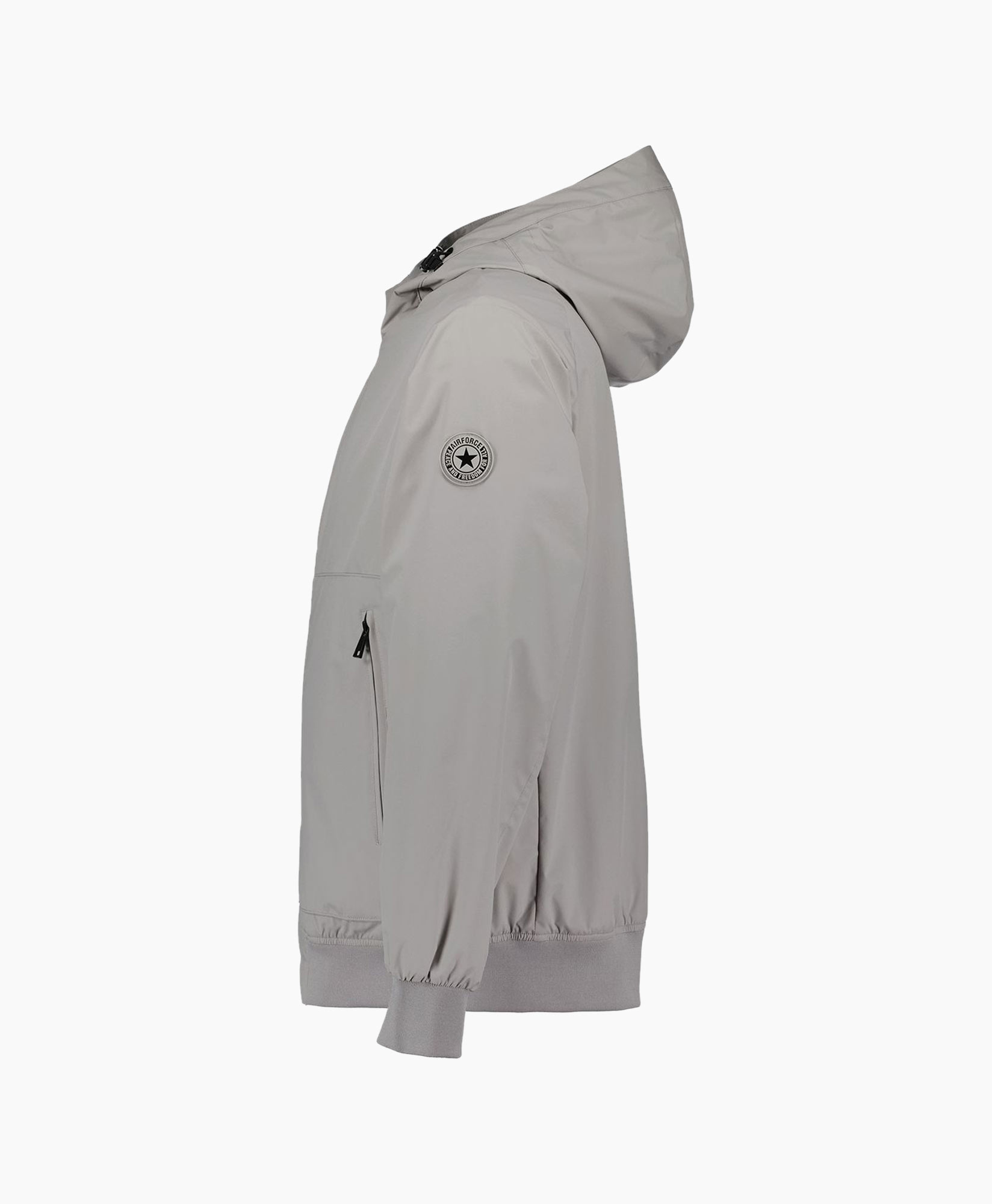 Jack Hooded Four-fay Stretch Grijs