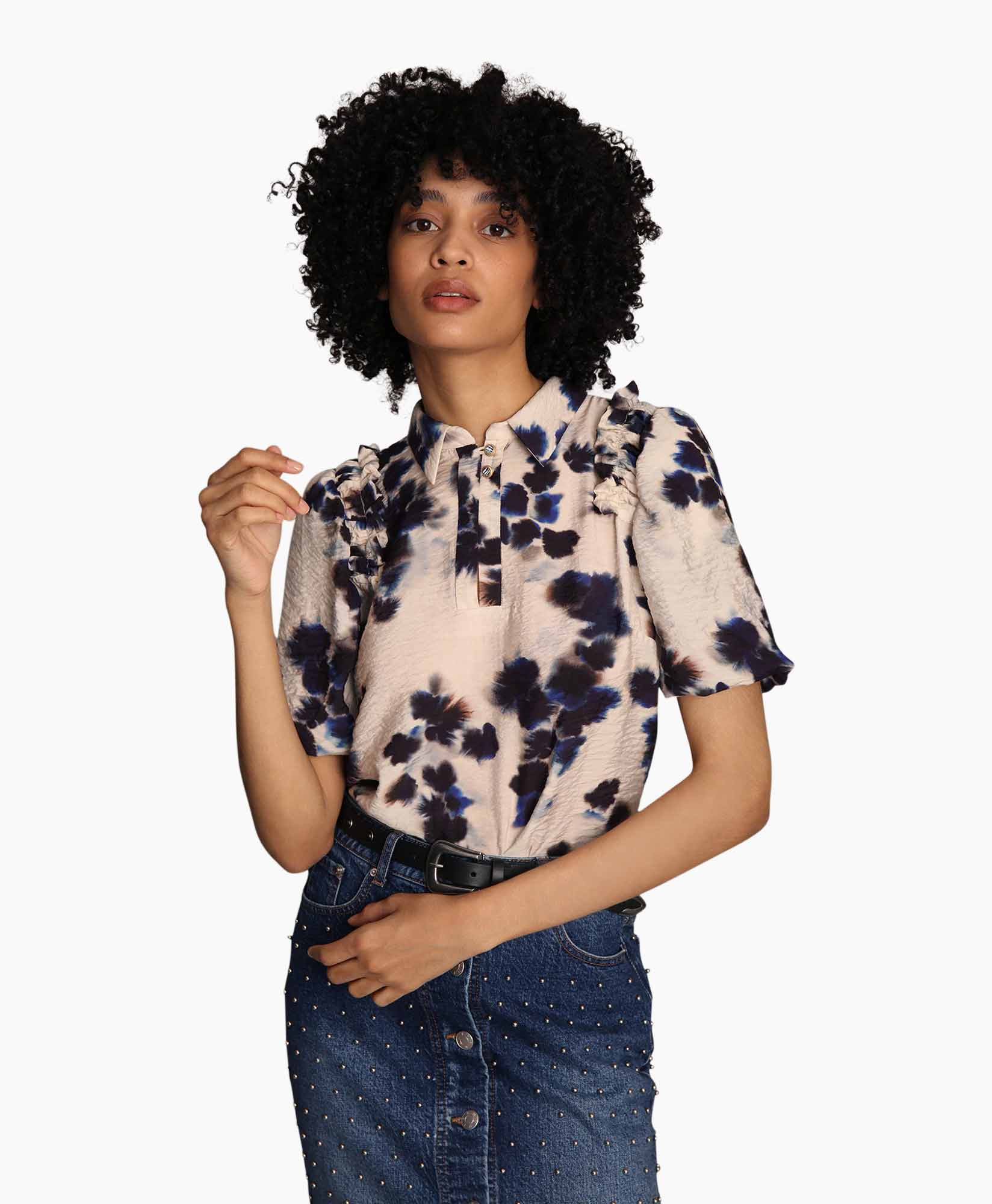 Munthe Blouse Labuc Blauw