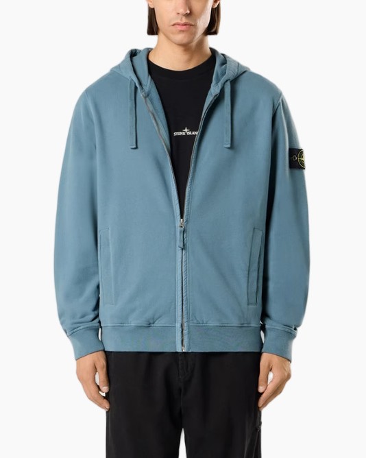 hoodie, hooded sweater, blauw, rimpello, jacket