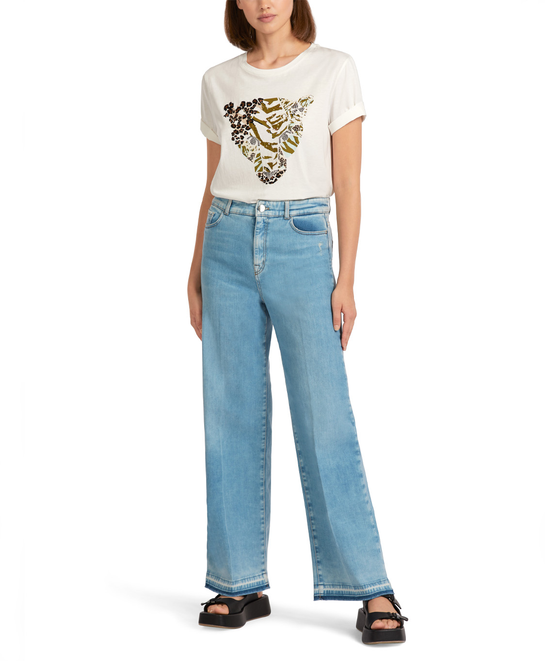 Marccain Sport Jeans Us 82.02 D03 Blauw