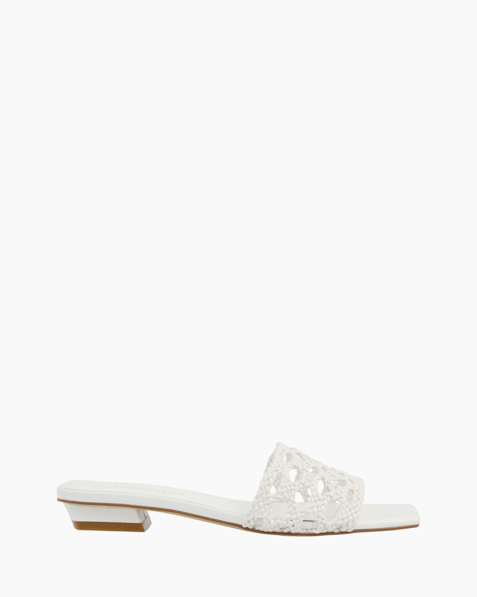 sandalen, slide, gevlochten, open-toe, blokhak, andals, wit, open-toe, katoen-kousen?, blokhak