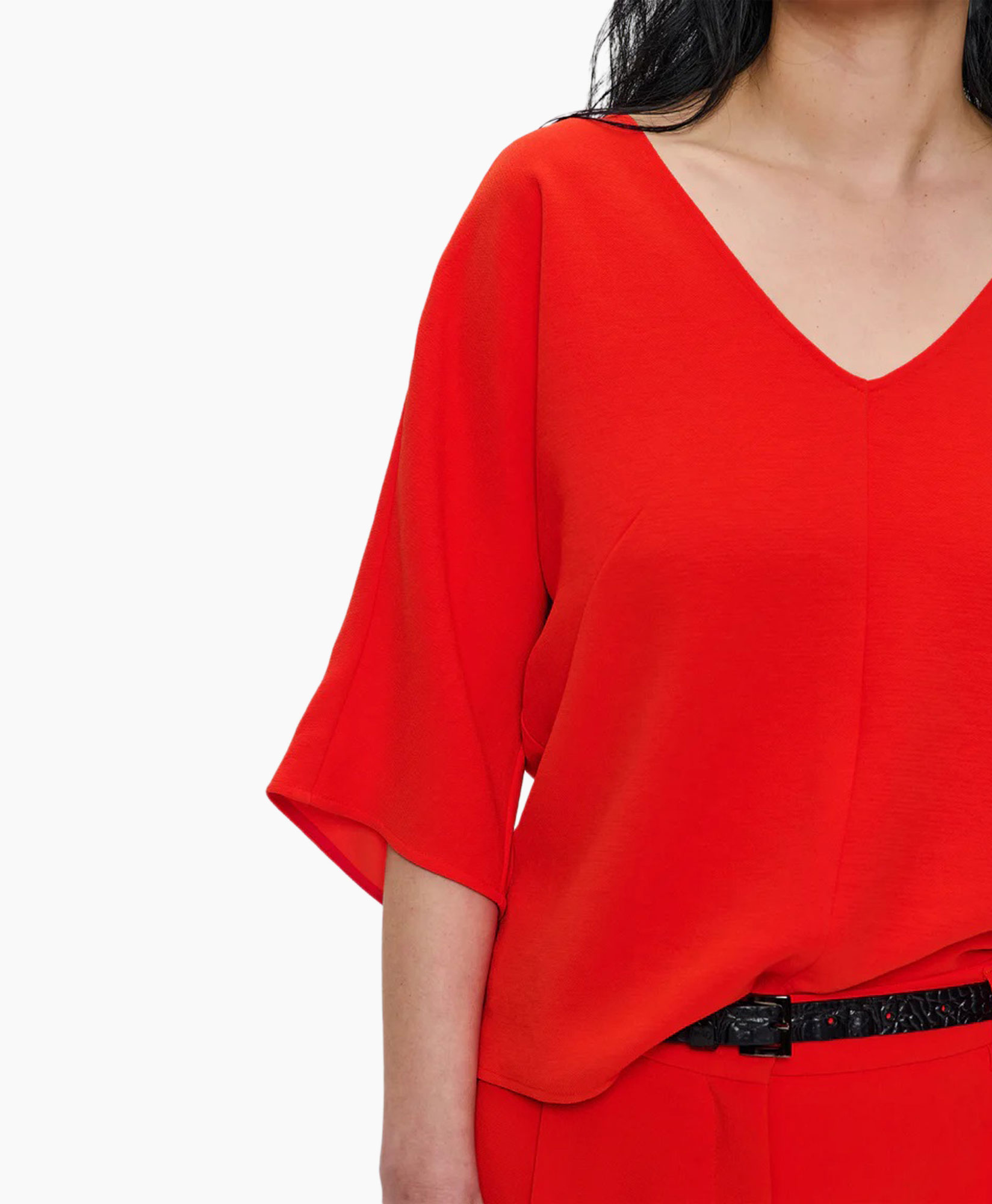 Tuniek V-neck Rood