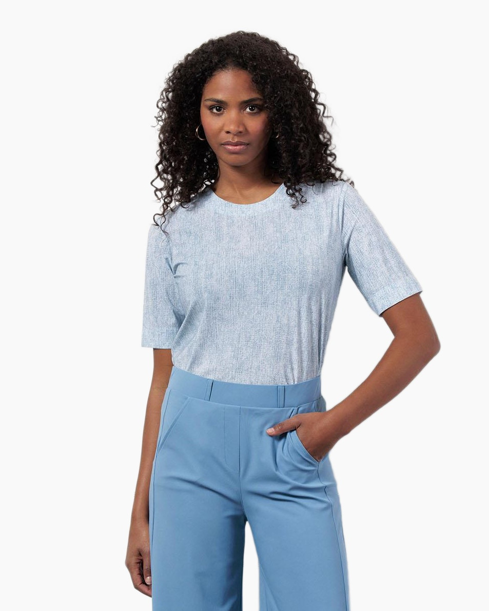 Top & T-shirt Jamie Denim Tee Blauw
