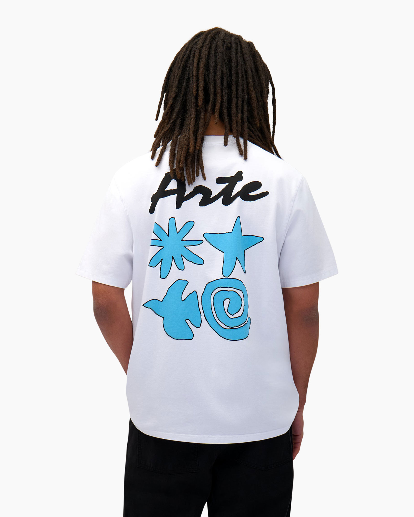 T-shirt Korte Mouw 4 Elemenets Print Tee Wit