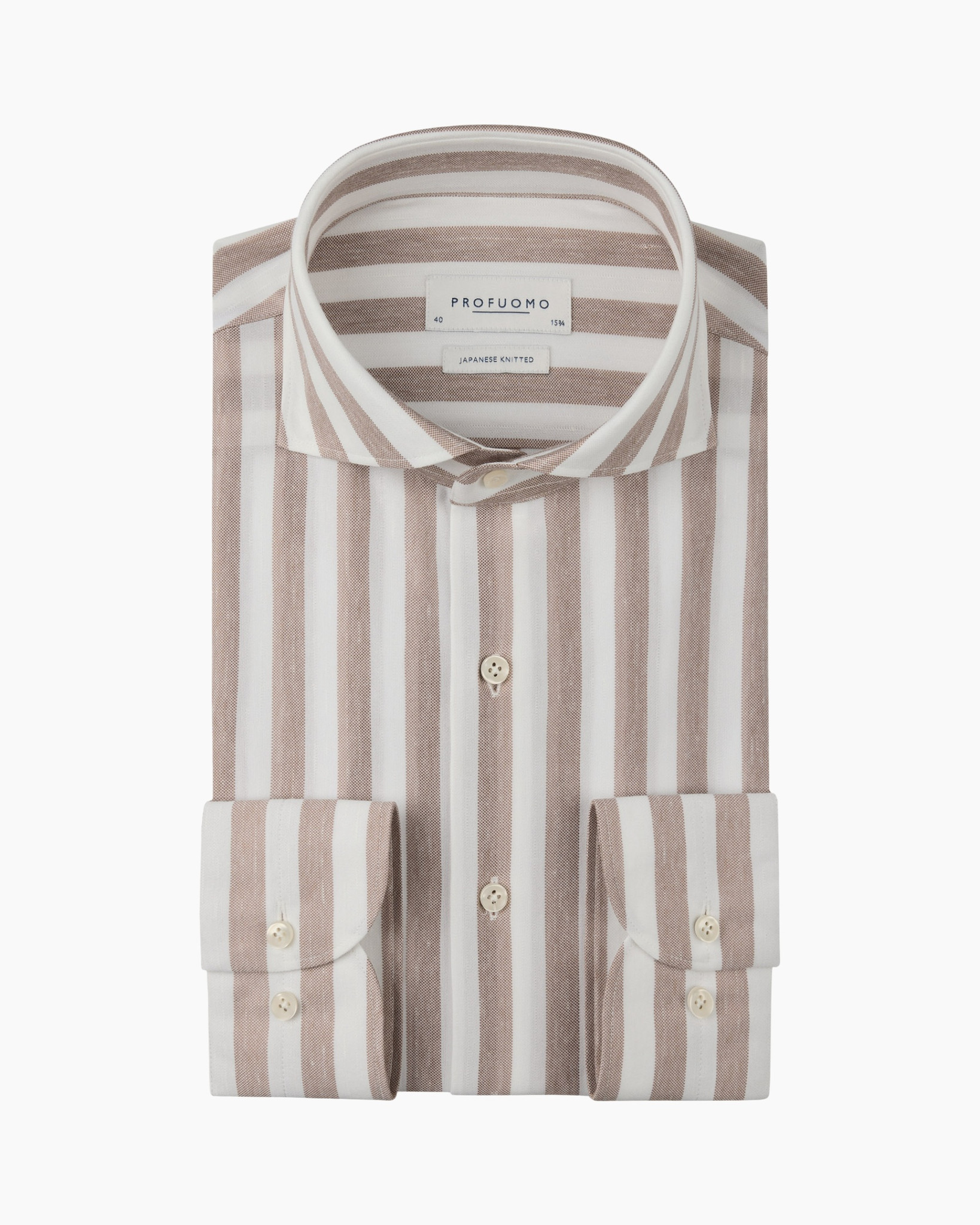 dress shirt, striped, linen? cotton?, button-down, long sleeve
