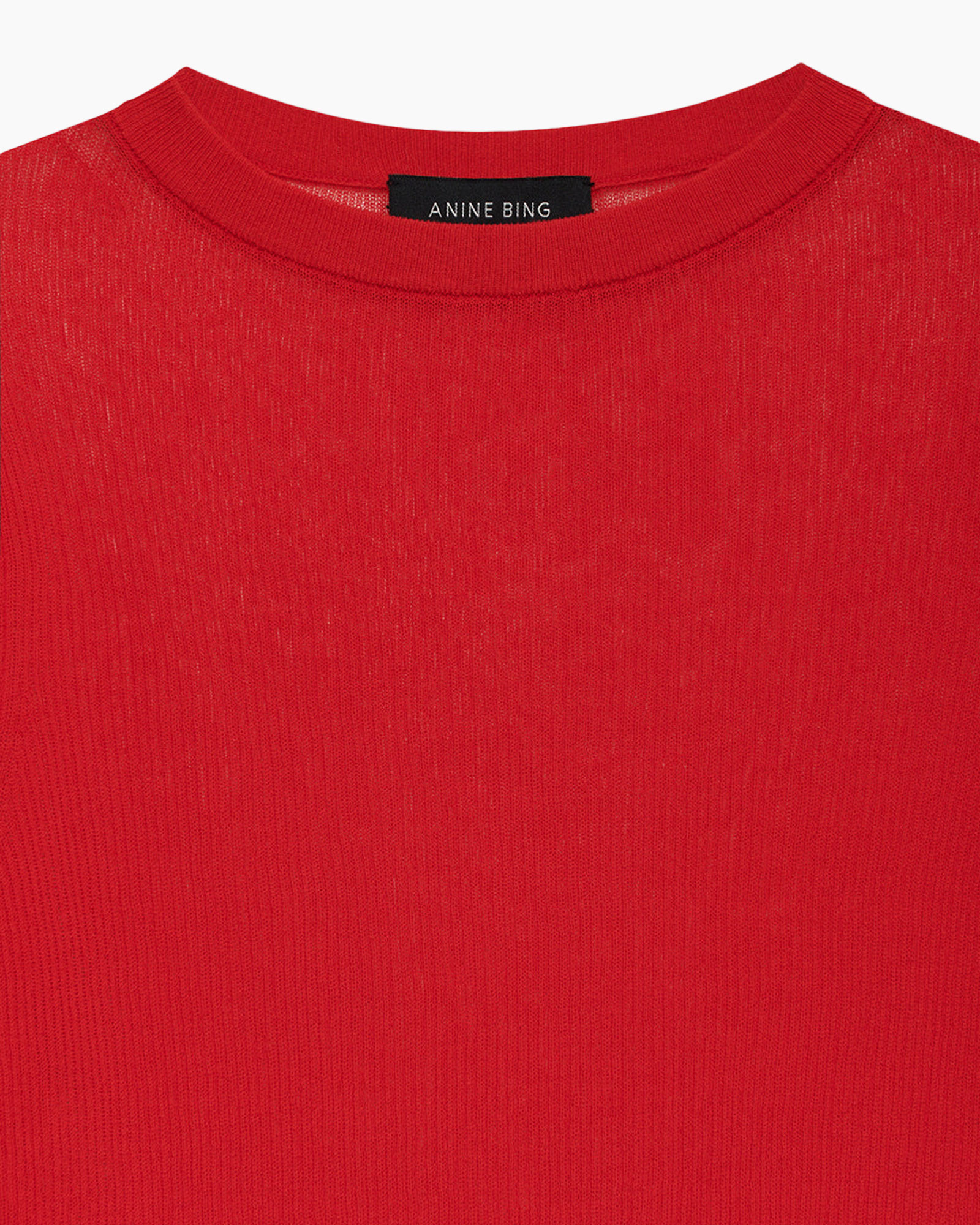 rood, breisel, trui, ronde hals, effen/egale kleur