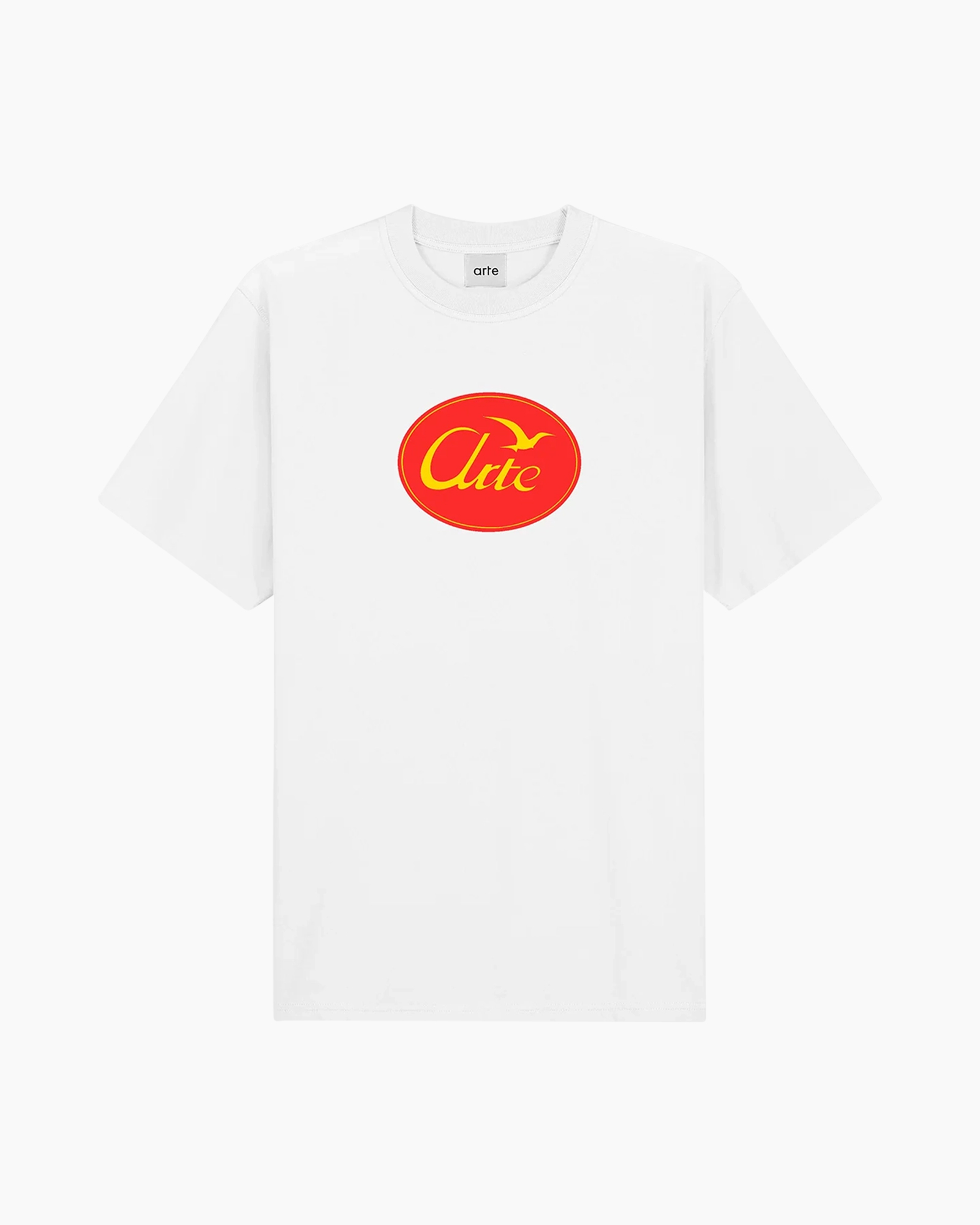 T-shirt Korte Mouw Big Circled Bird Logo Tee Wit
