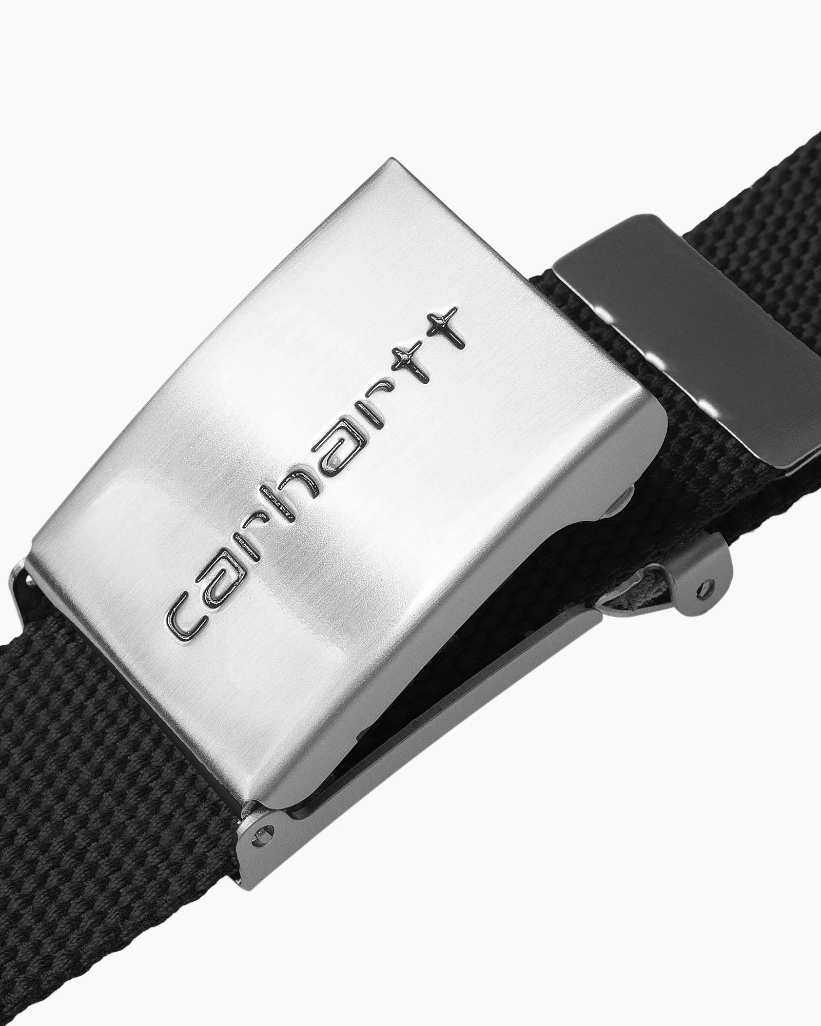 Riem Clip Belt Chrome Zwart