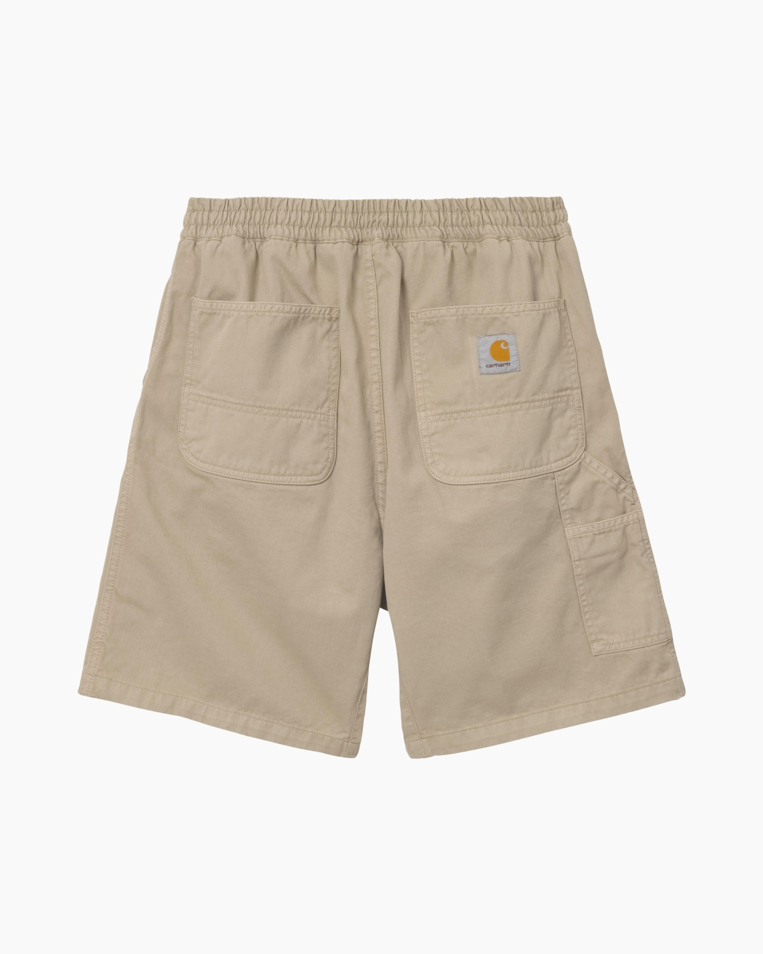 shorts, beige, cargo, zakken, elastische-rits