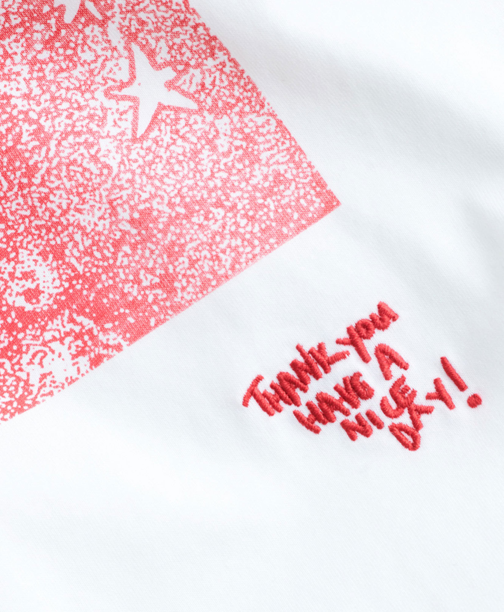 T-shirt Korte Mouw Basic Jersey Celestial Poster R Off White
