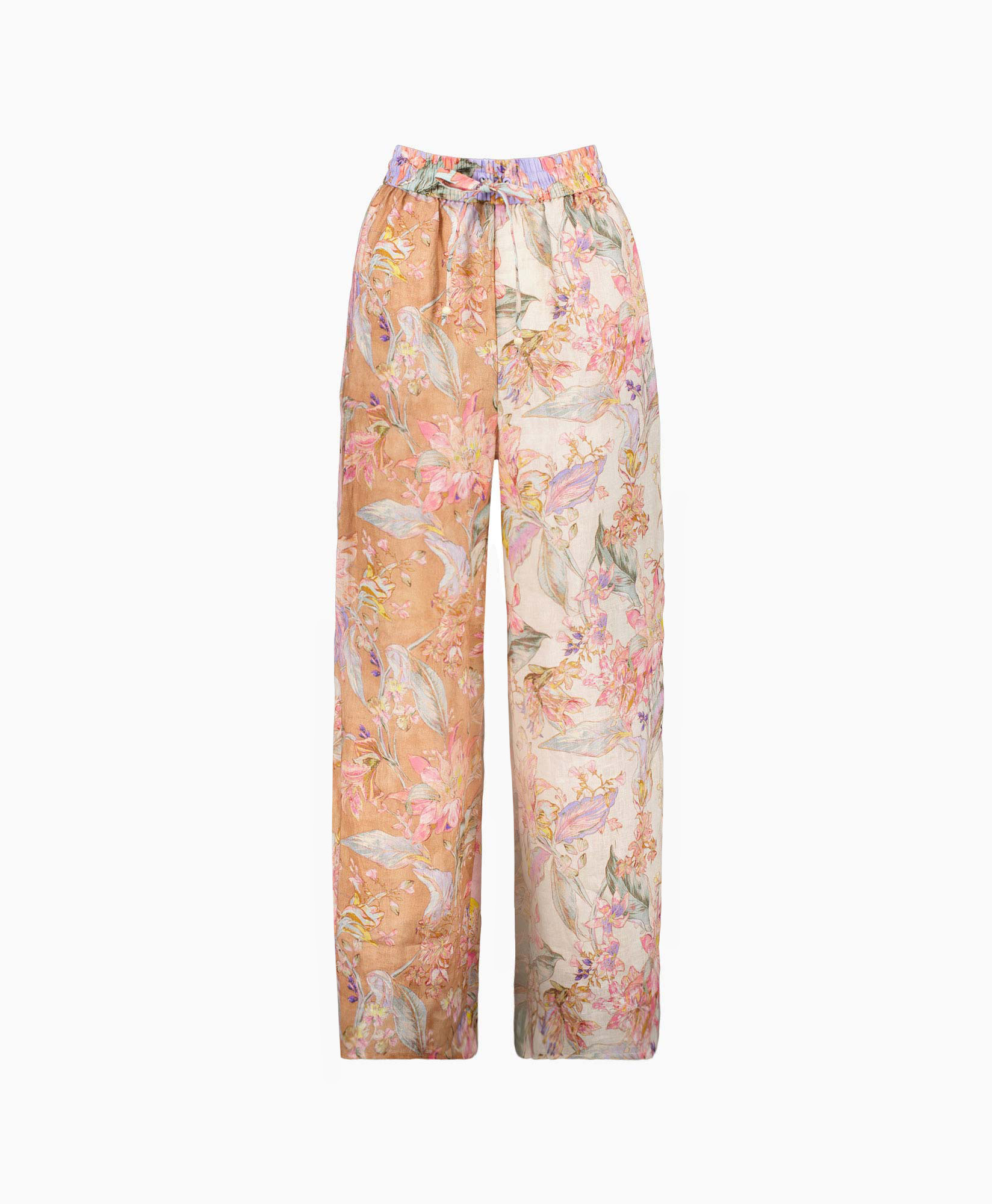 Zimmermann Broek Cira Straight Leg Pant Rose