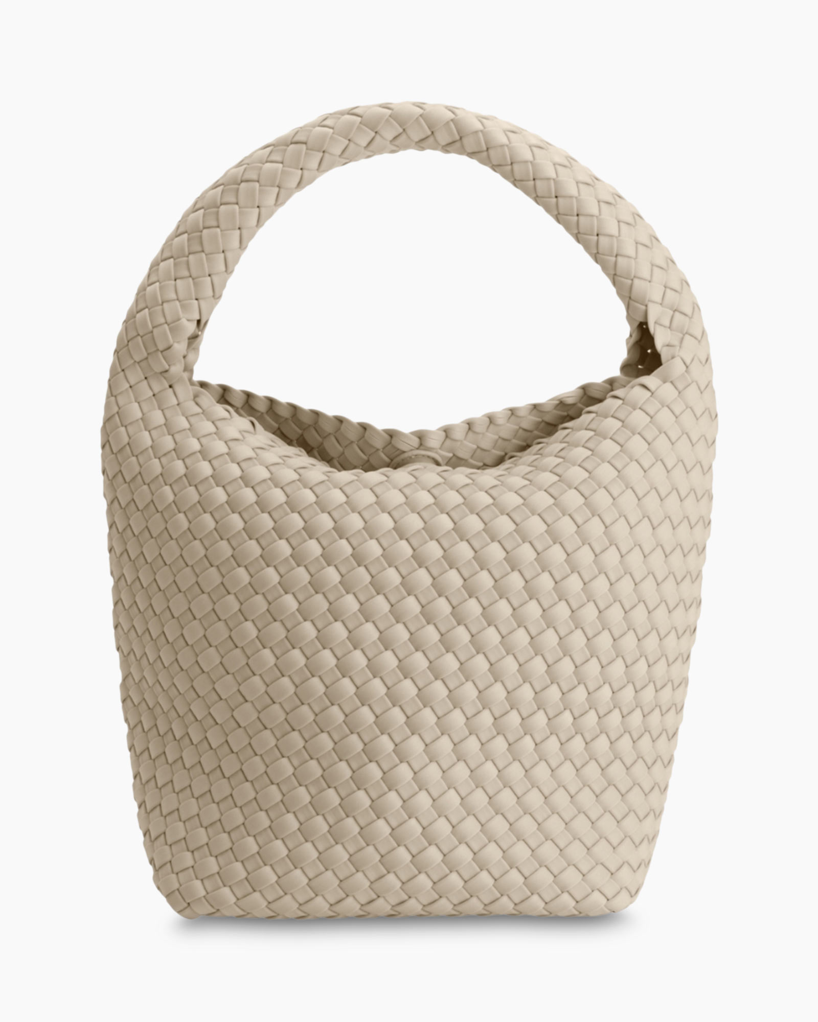 Schouder/hand Tas Bucket Beige