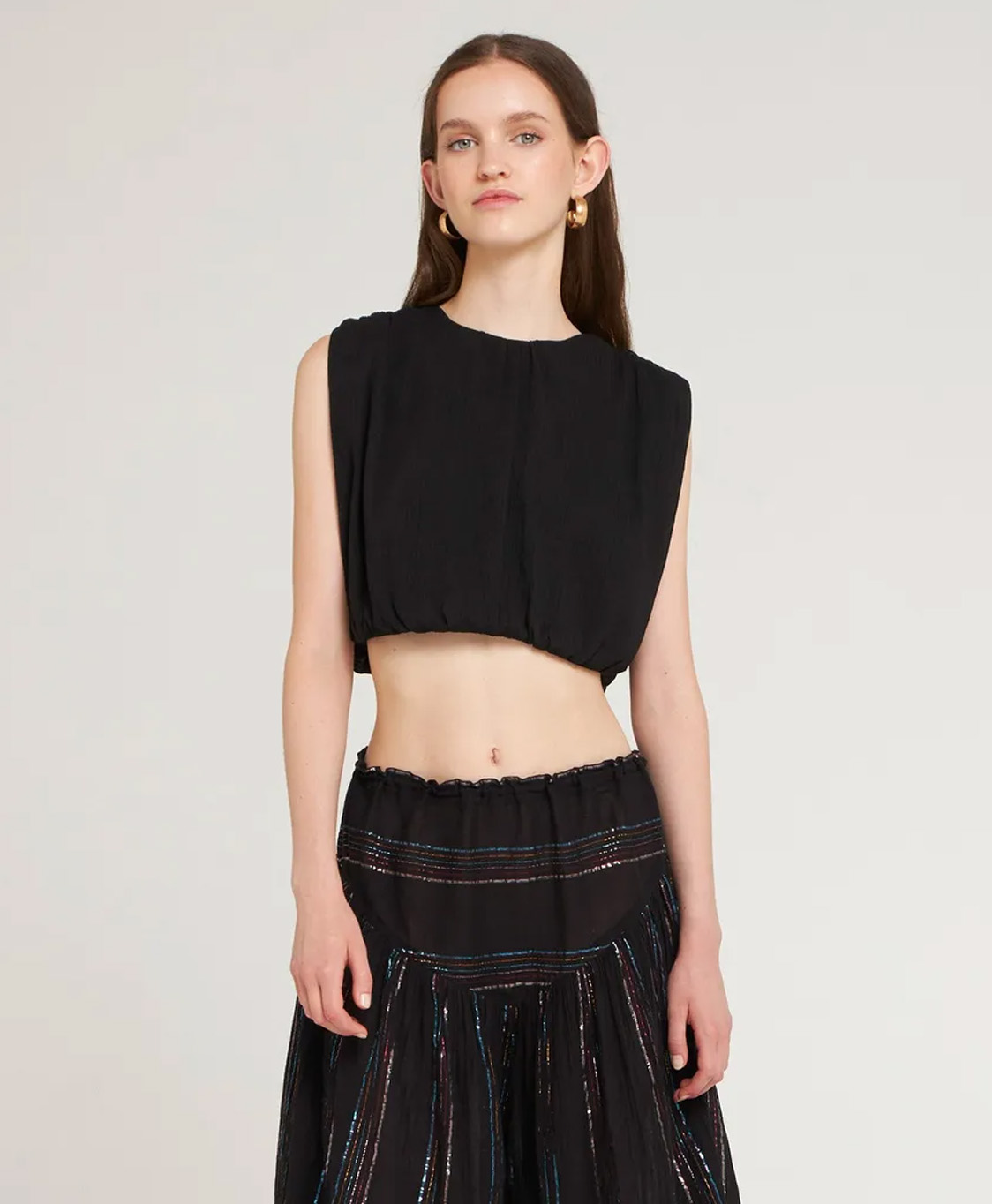 Antik Batik Top Lilou1top Zwart