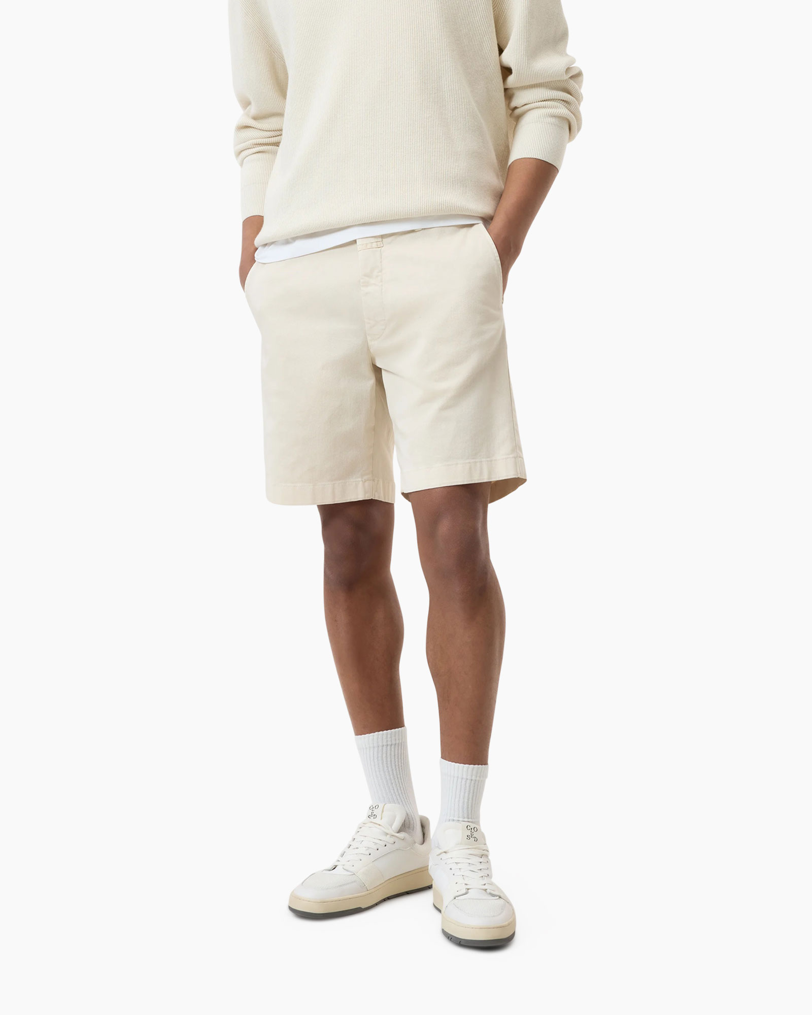 Korte Broek Classic Chino Shorts Beige