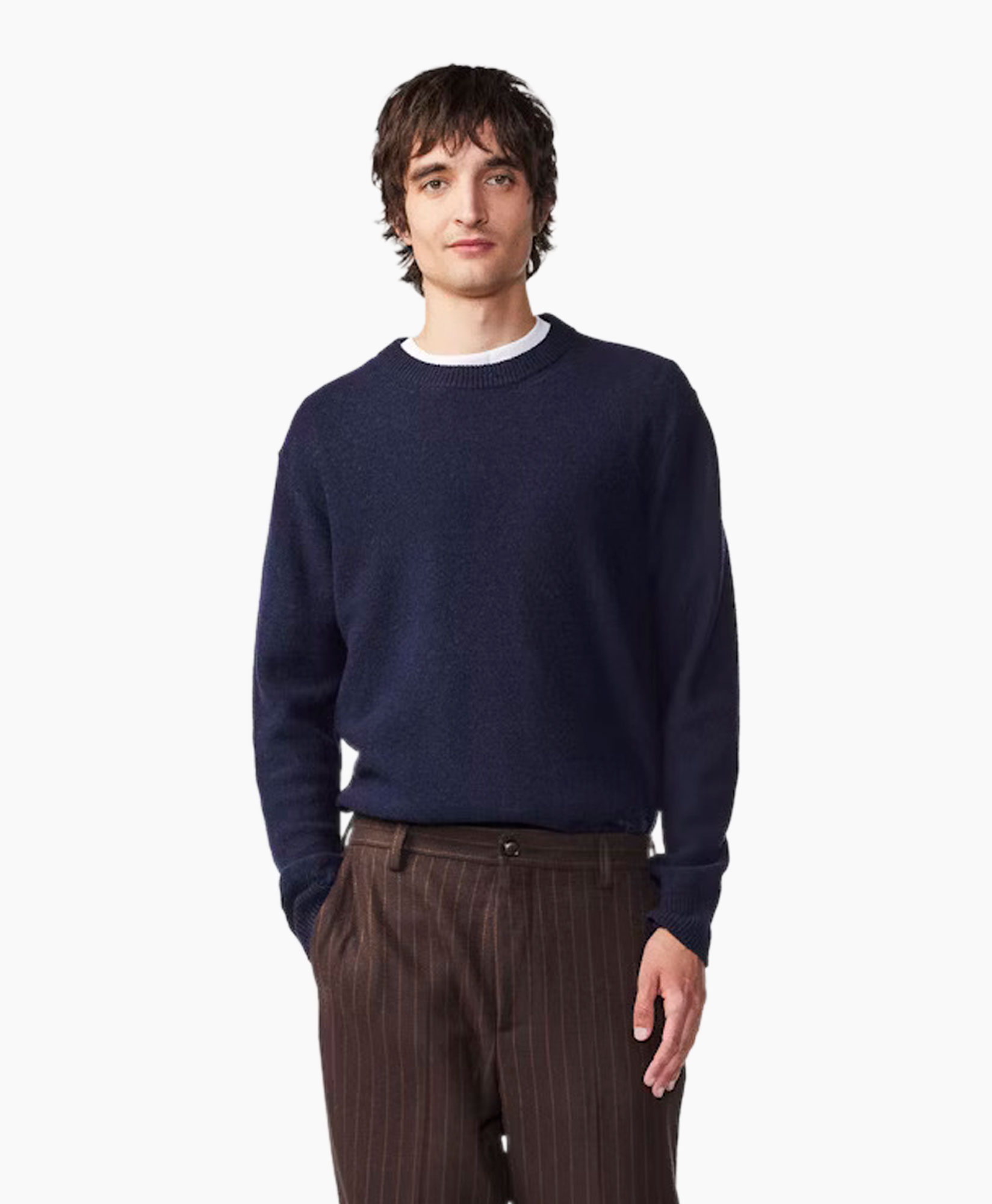 Gebreide Trui Nigel 6585 Donker Blauw