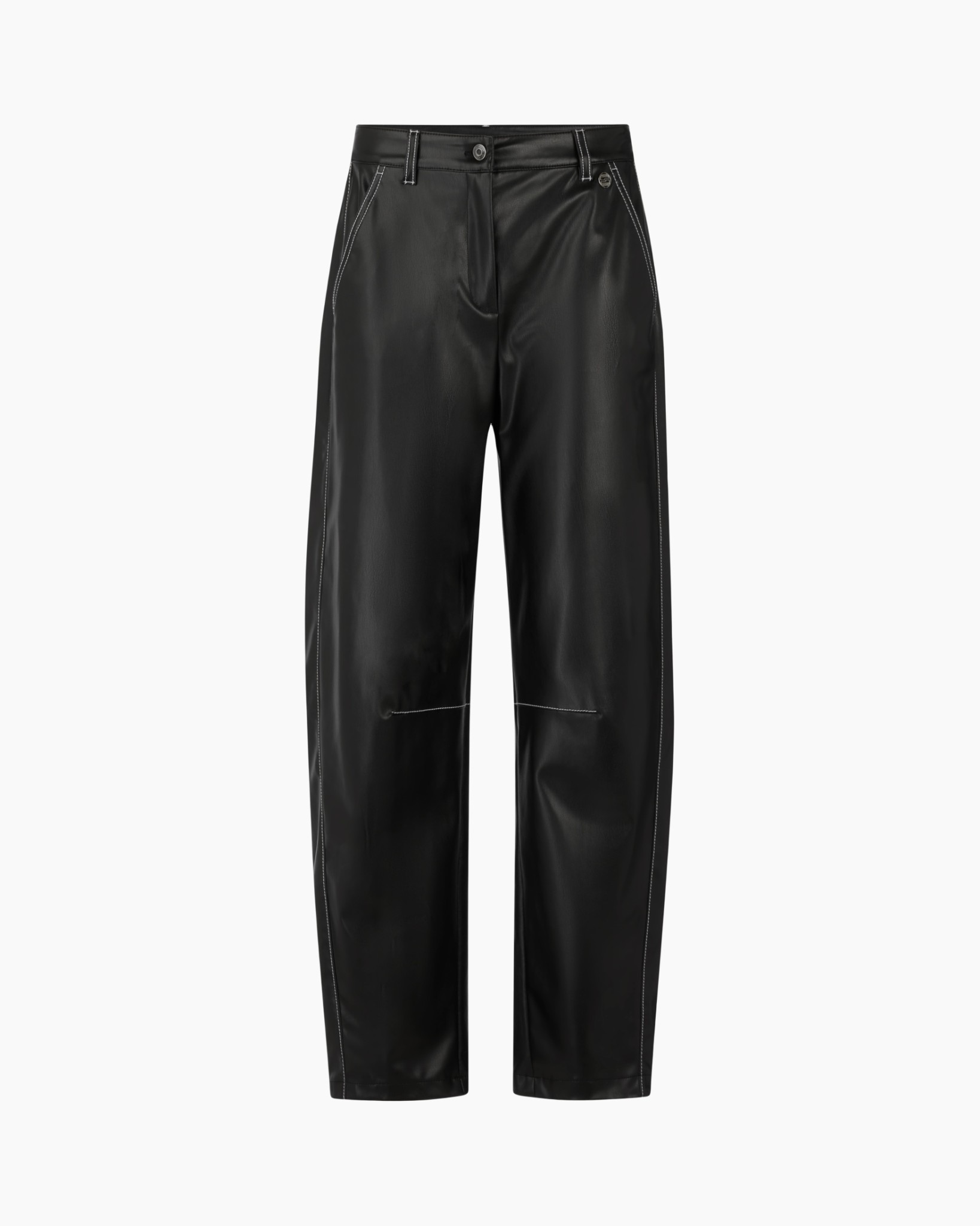 broek, broeken, zwart, leer, stiksels