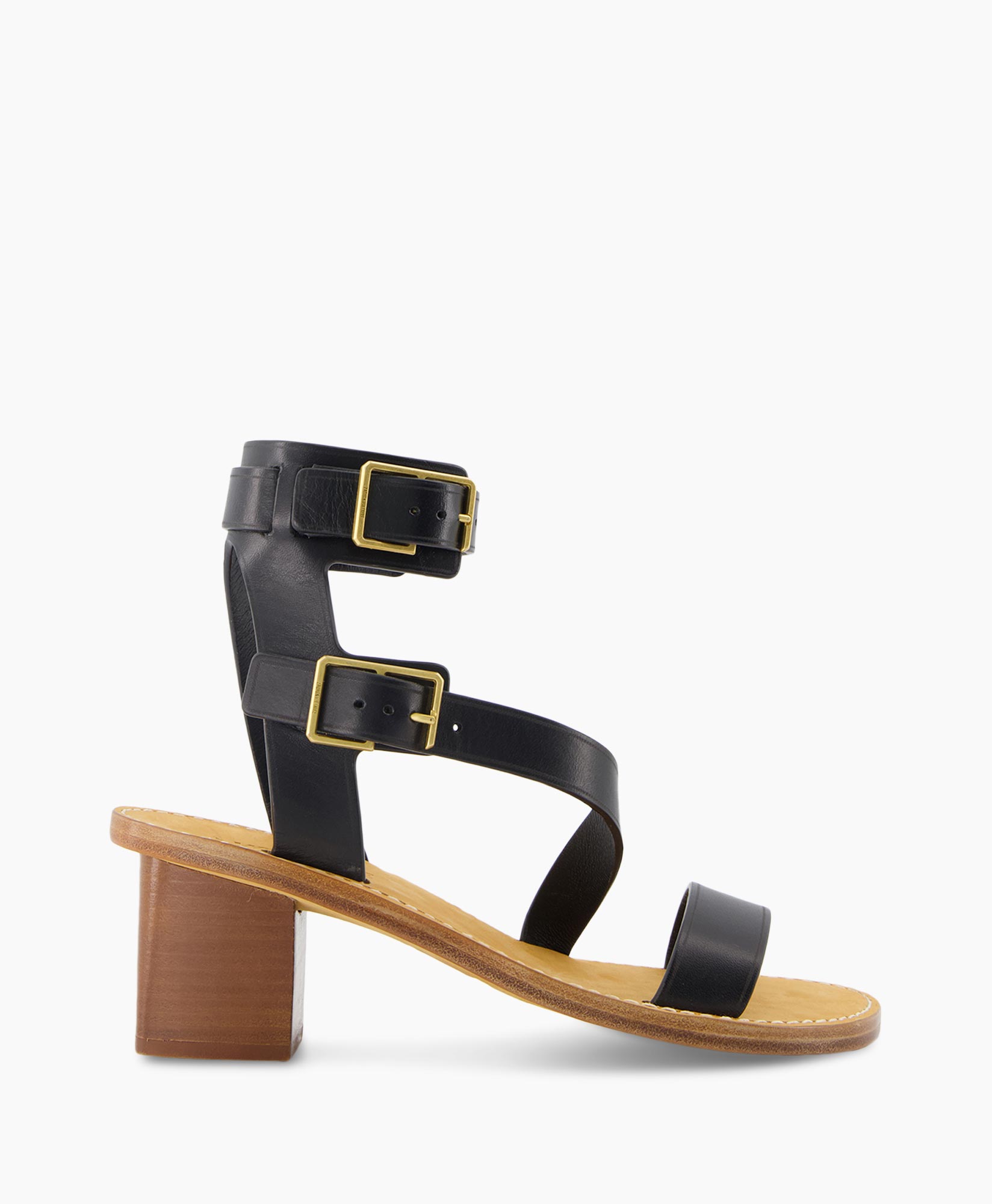 Sandaal Met Hak Cecilia Caprese Sandal Leather Zwart