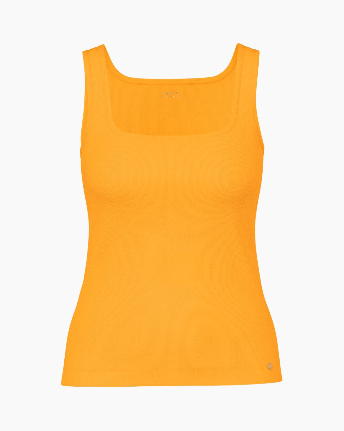 tanktop, oranje, vrouwelijk, mouwloos, gebreide stof