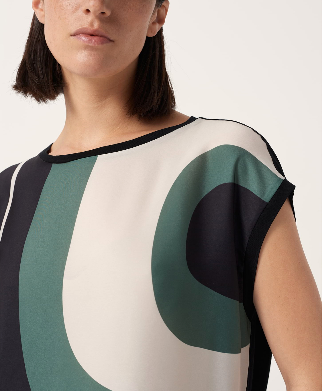 Someday Top Kiebo Print Zwart