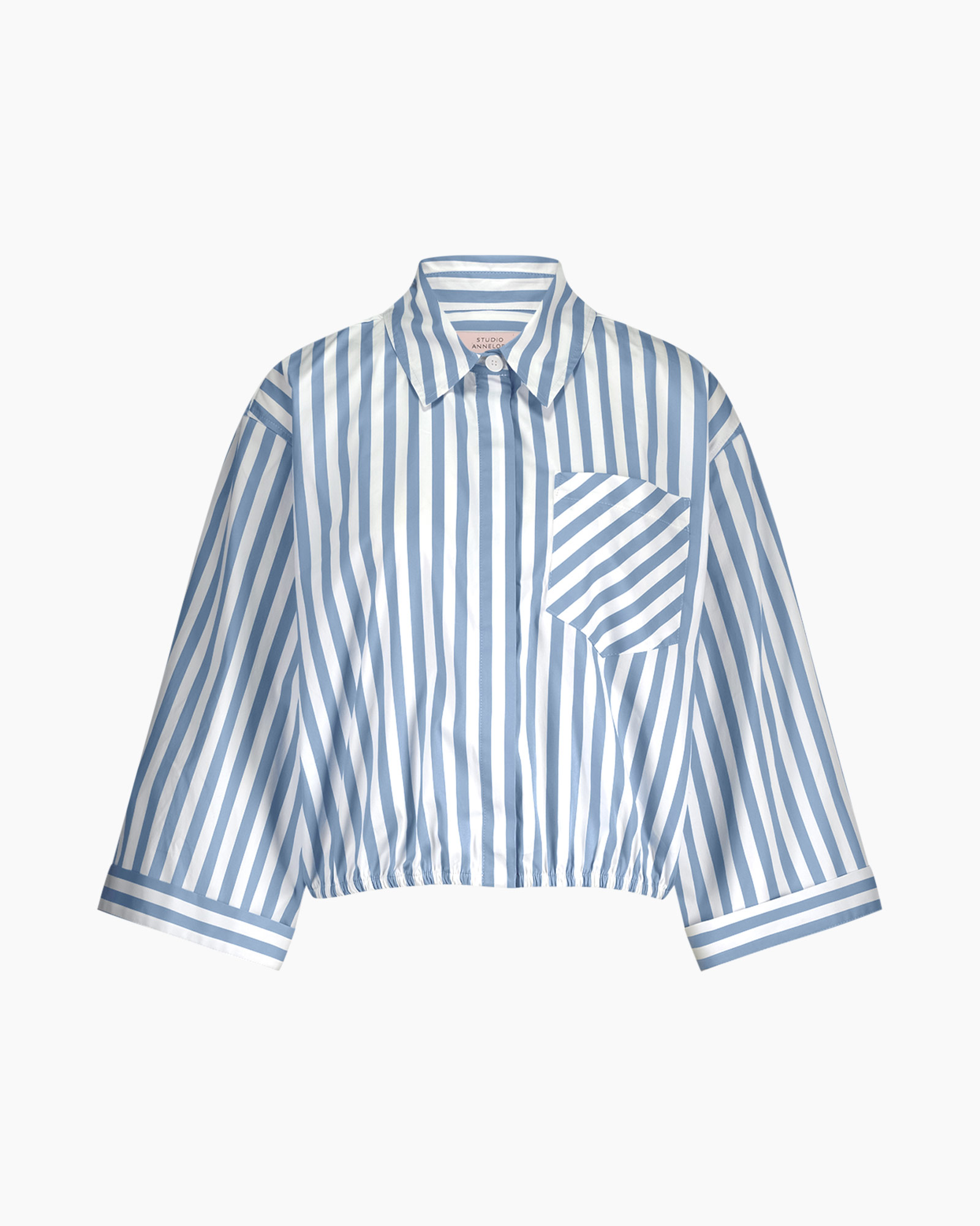 Blouse Noleste Poplin Stripe Blouse Blauw