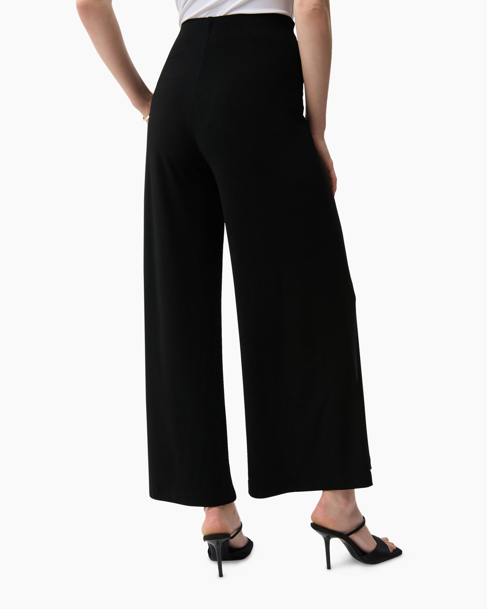 Pantalon Wide Leg Zwart
