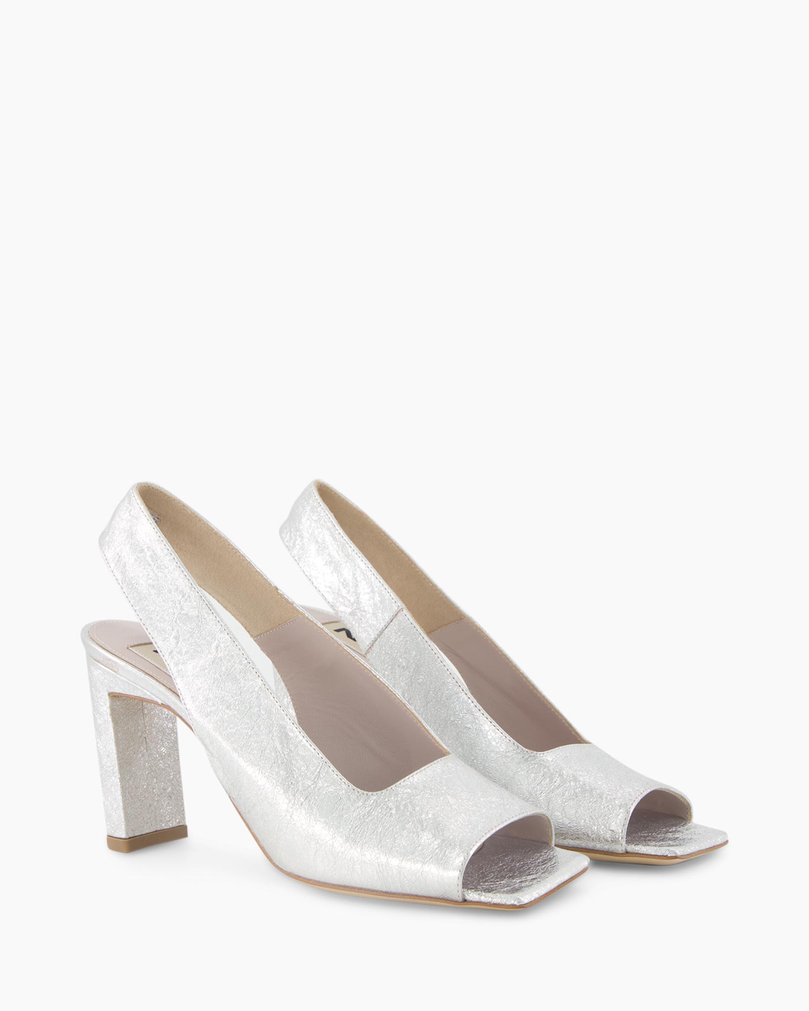 Pump Slingback  Zilver