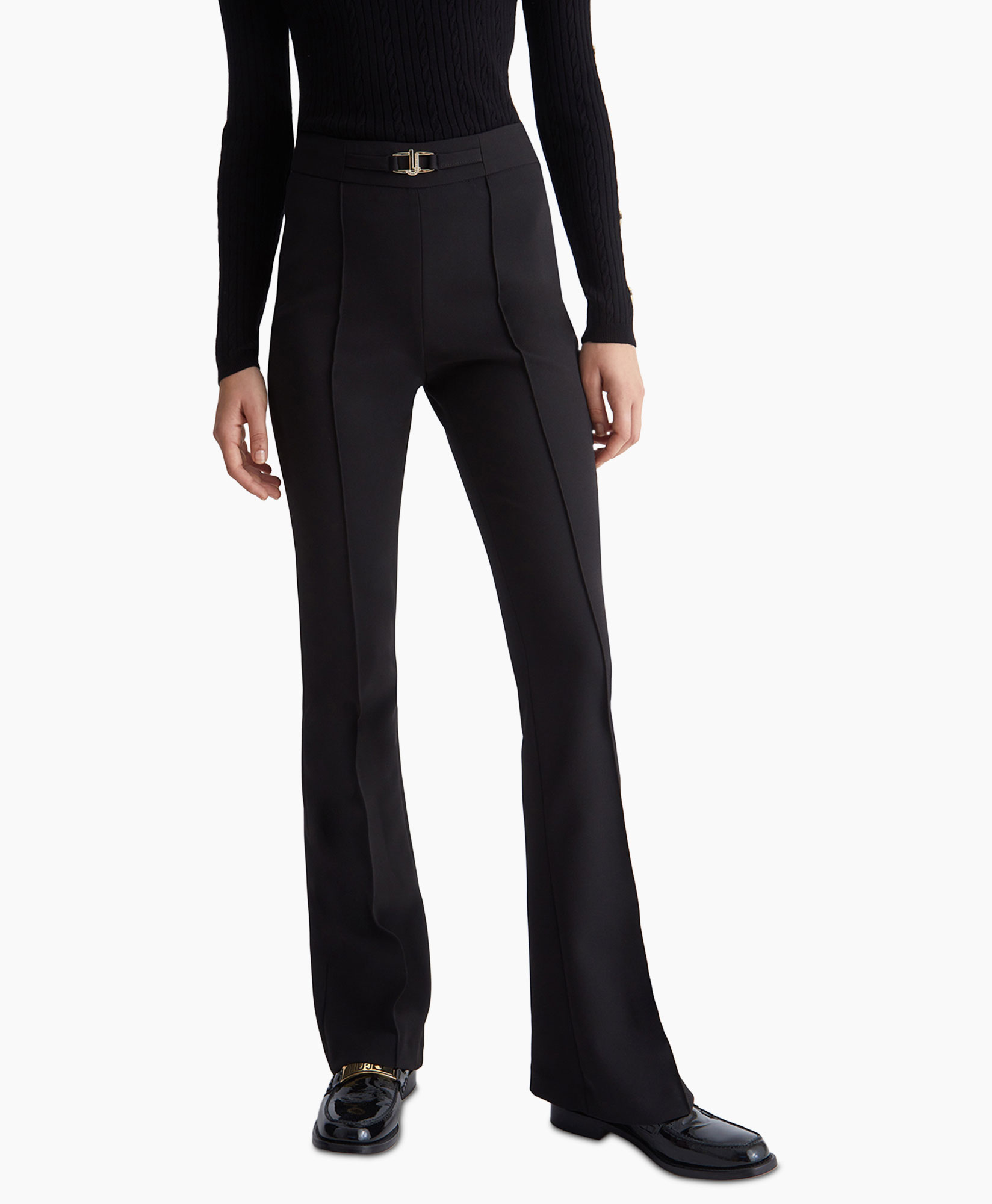 Liu Jo Pantalon H.w. Fit & Flare Zwart